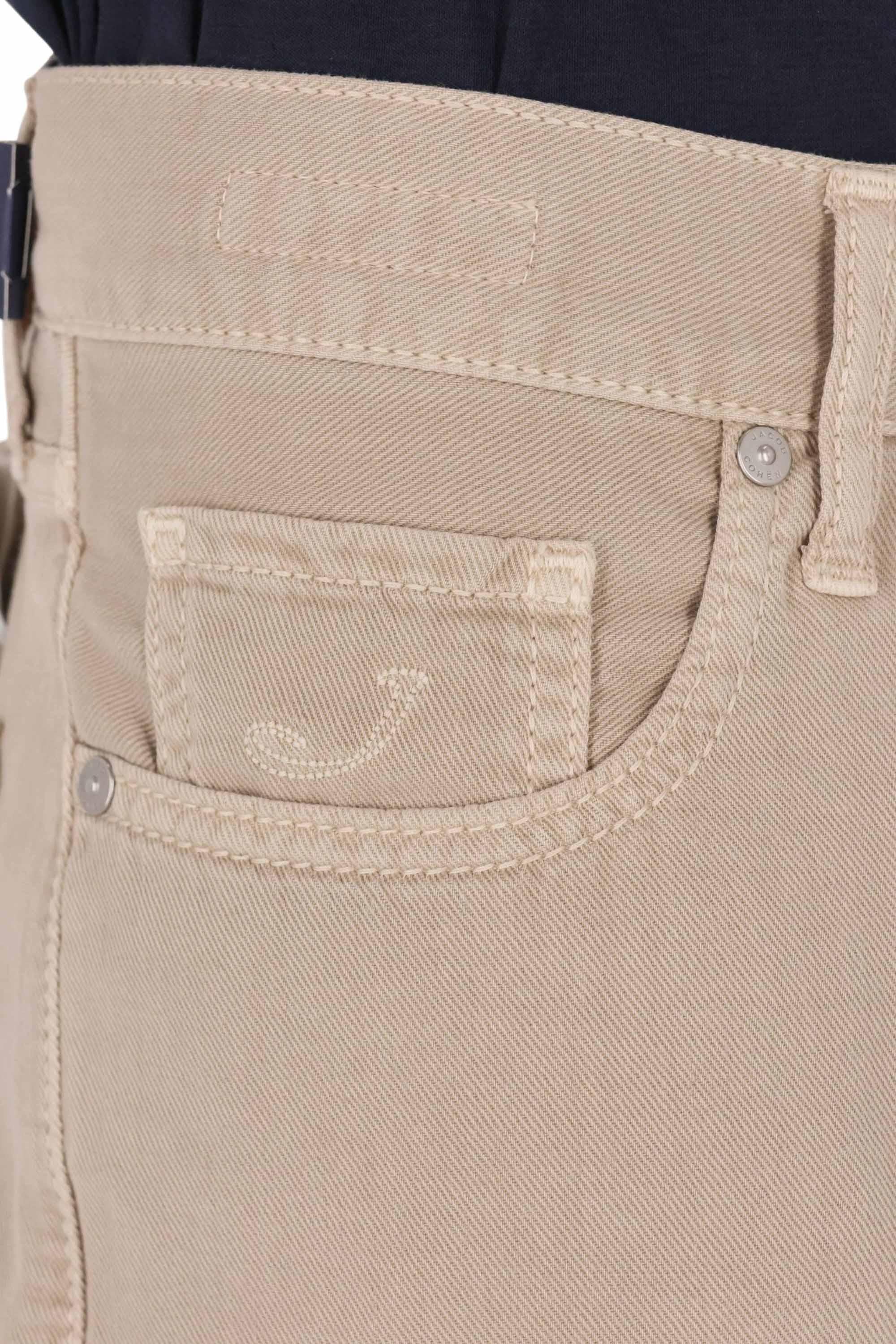 Jacob Cohen Jeans in puro cotone etichetta pelle Edo fit QE031-036-T864A/2 C99 