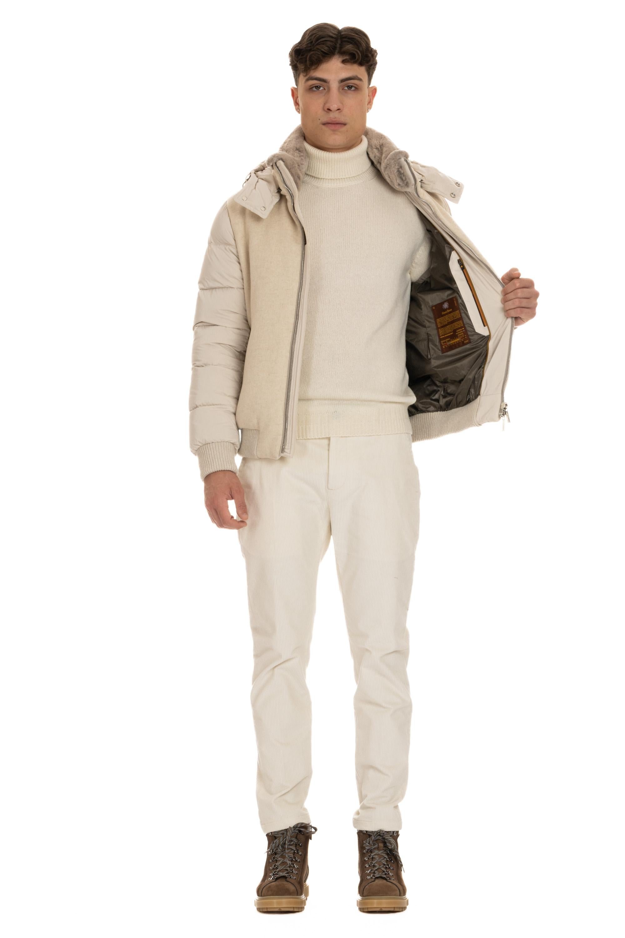 Piumino in cashmere Yangir modello Impero-Y IMPERO-Y SABBIA Moorer 
