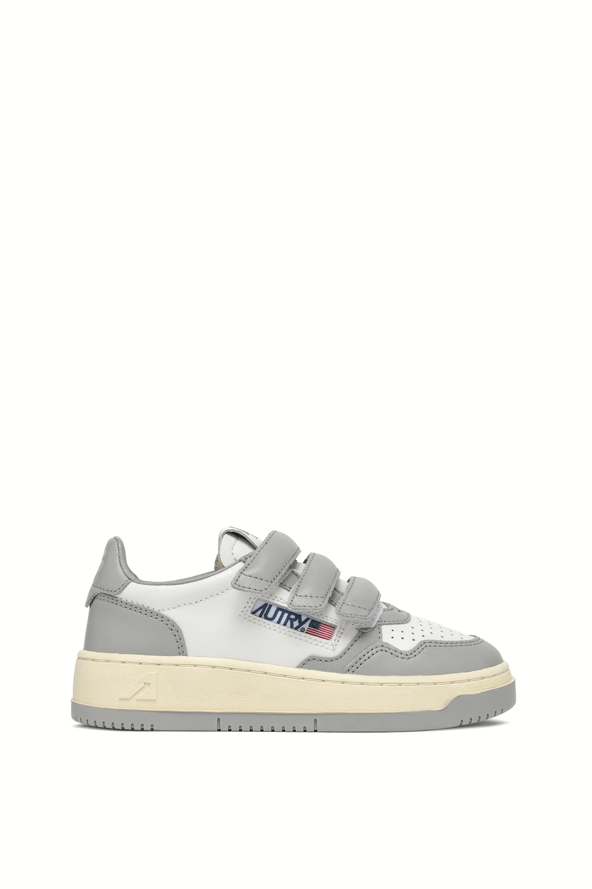 Autry Sneaker Medalist bambino bicolor in pelle con strappi KILK WB02 WHT/VAPOR 