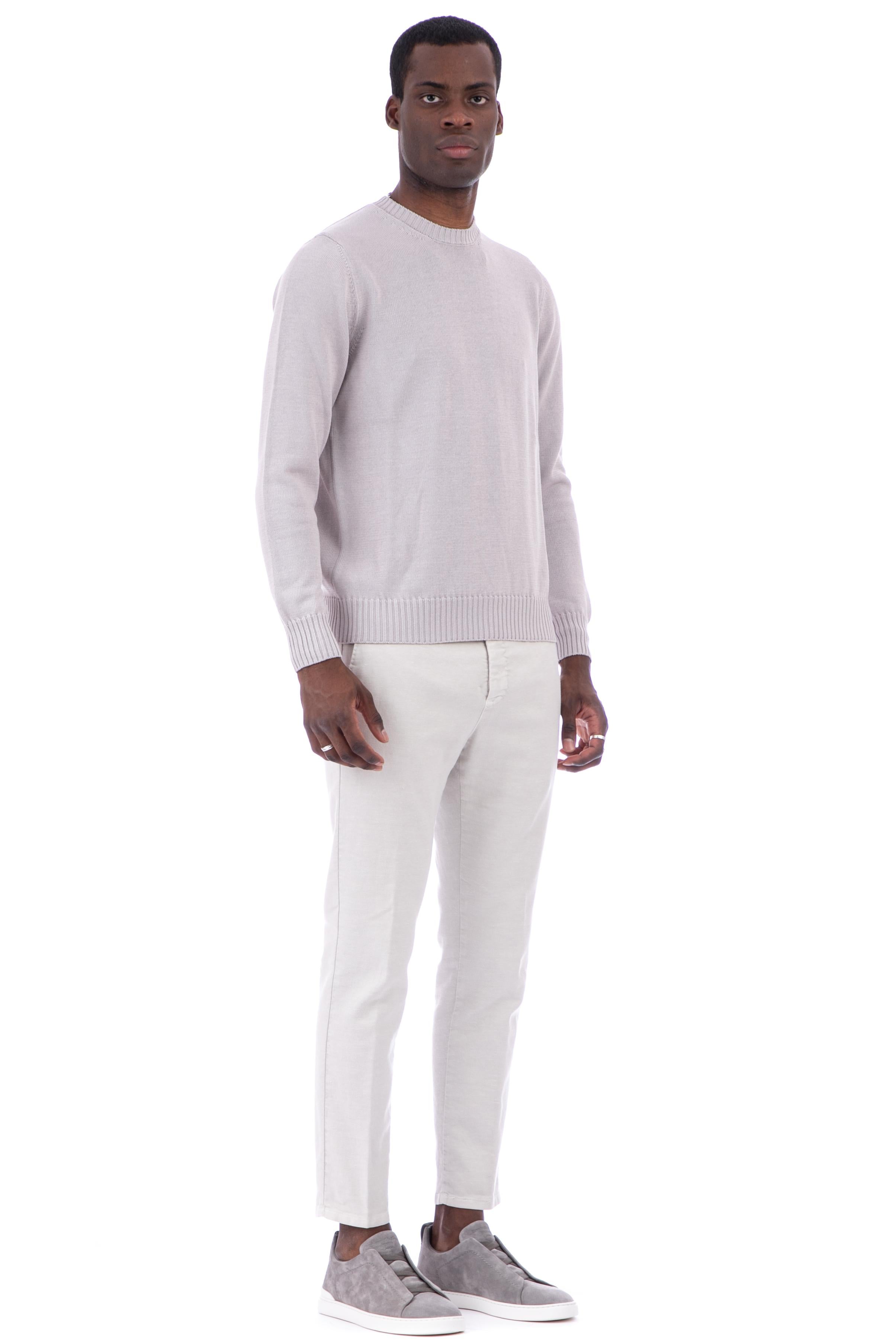 Maglia girocollo in cotone finezza 5 D8Z103 605 Drumohr 