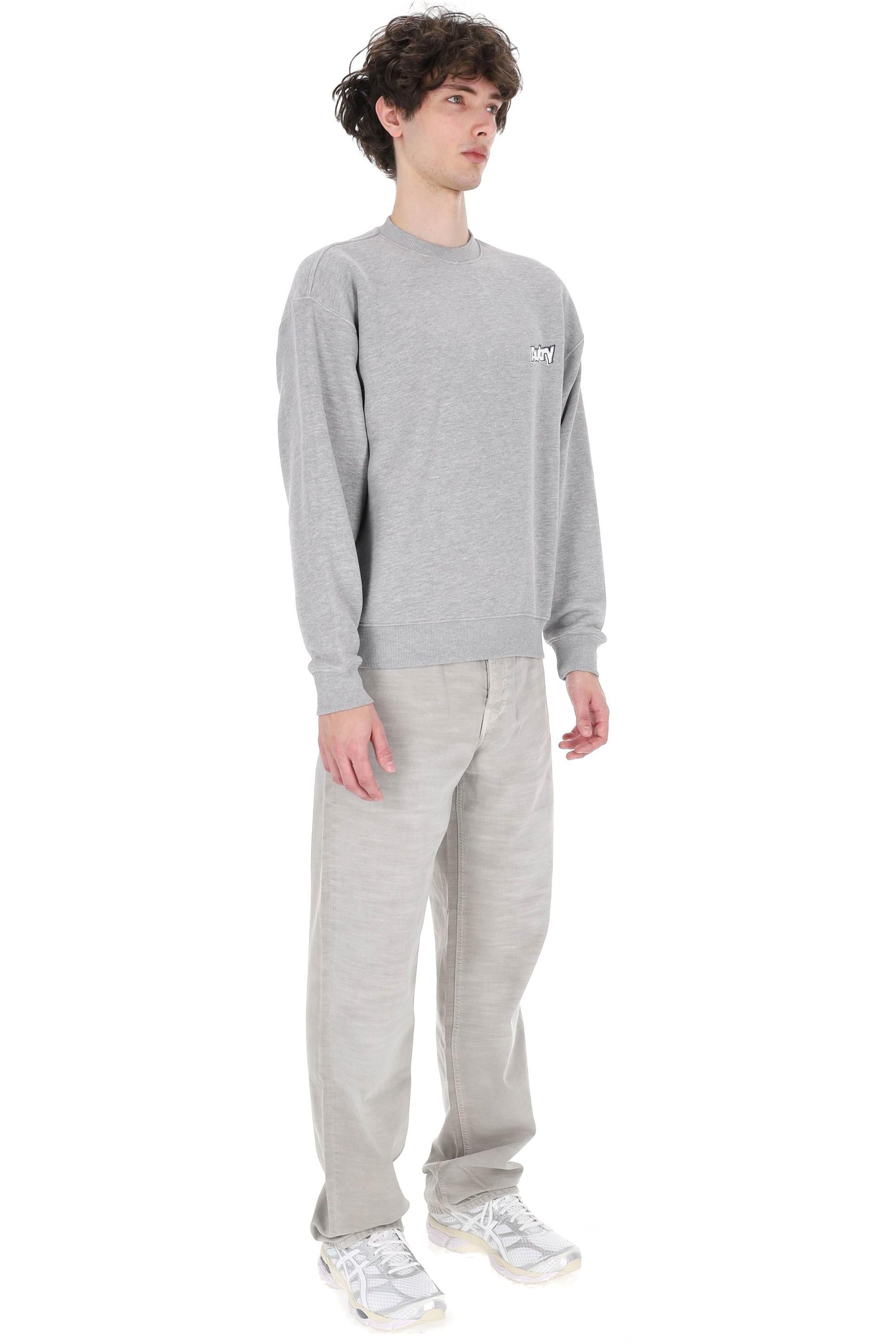 Autry Felpa girocollo in cotone con logo SWPX 035D JERS DK MEL 