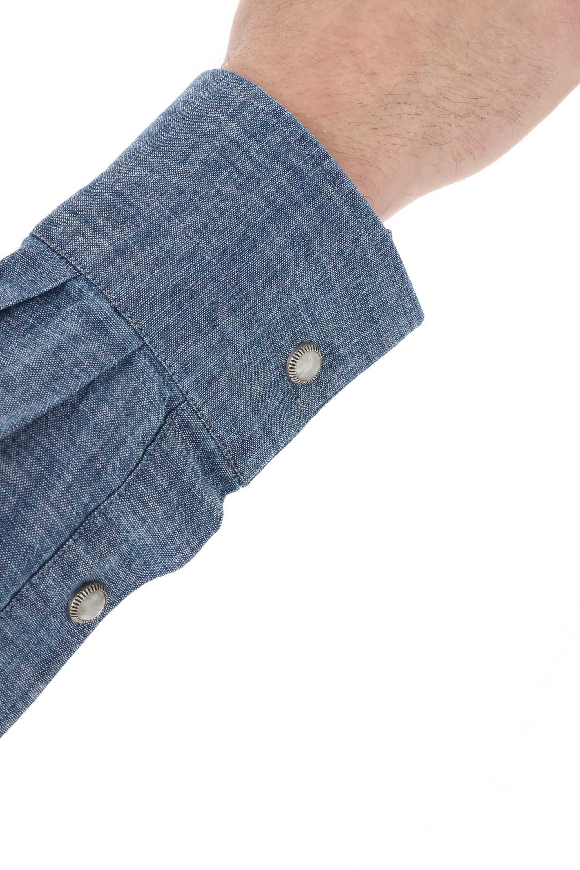 Eleventy Camicia texana in leggero tessuto denim X75CAMA09 TES0I185 19N 
