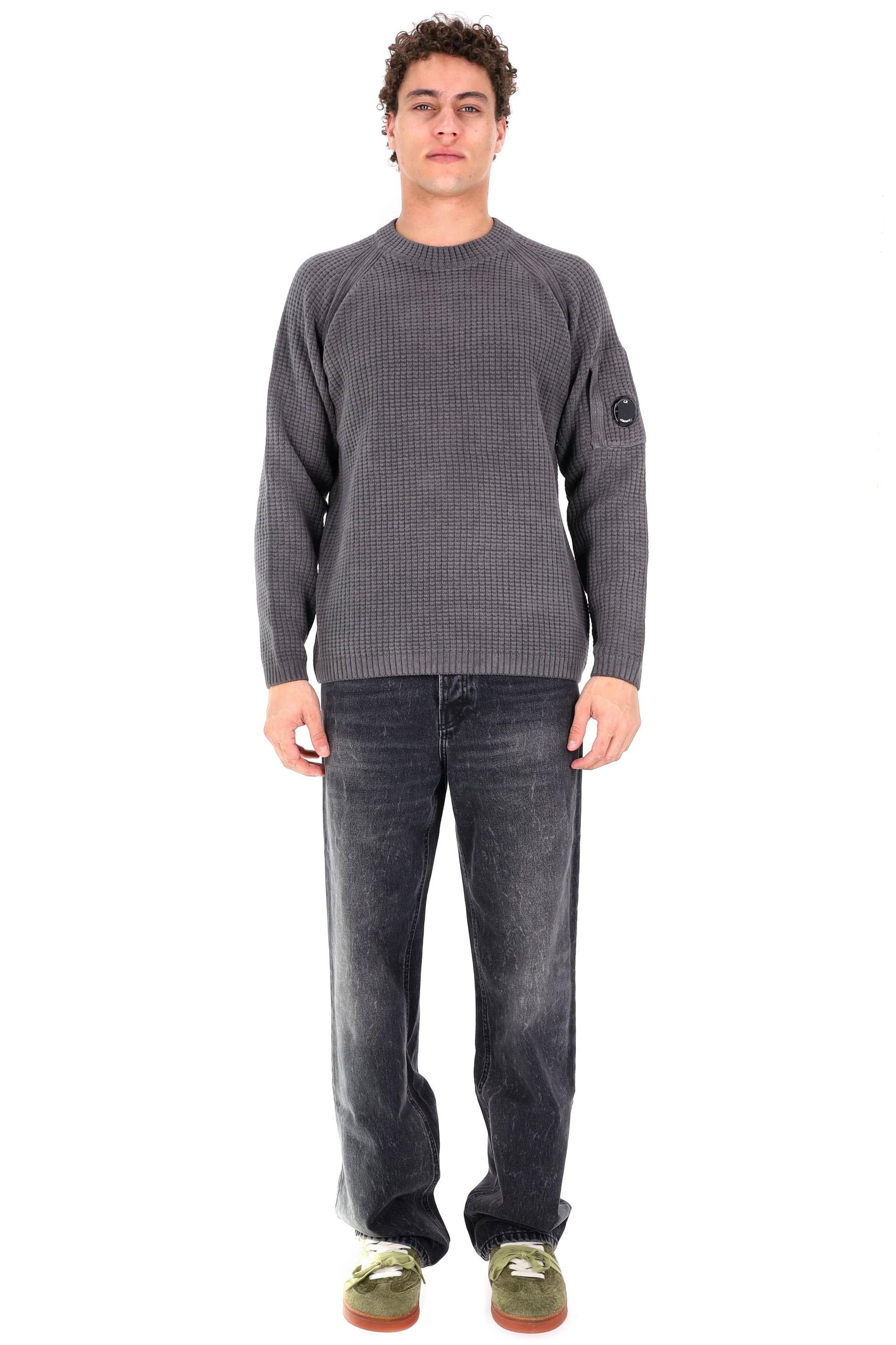 CP Company Maglia girocollo in ciniglia di cotone MKN023A00-5558G 978 