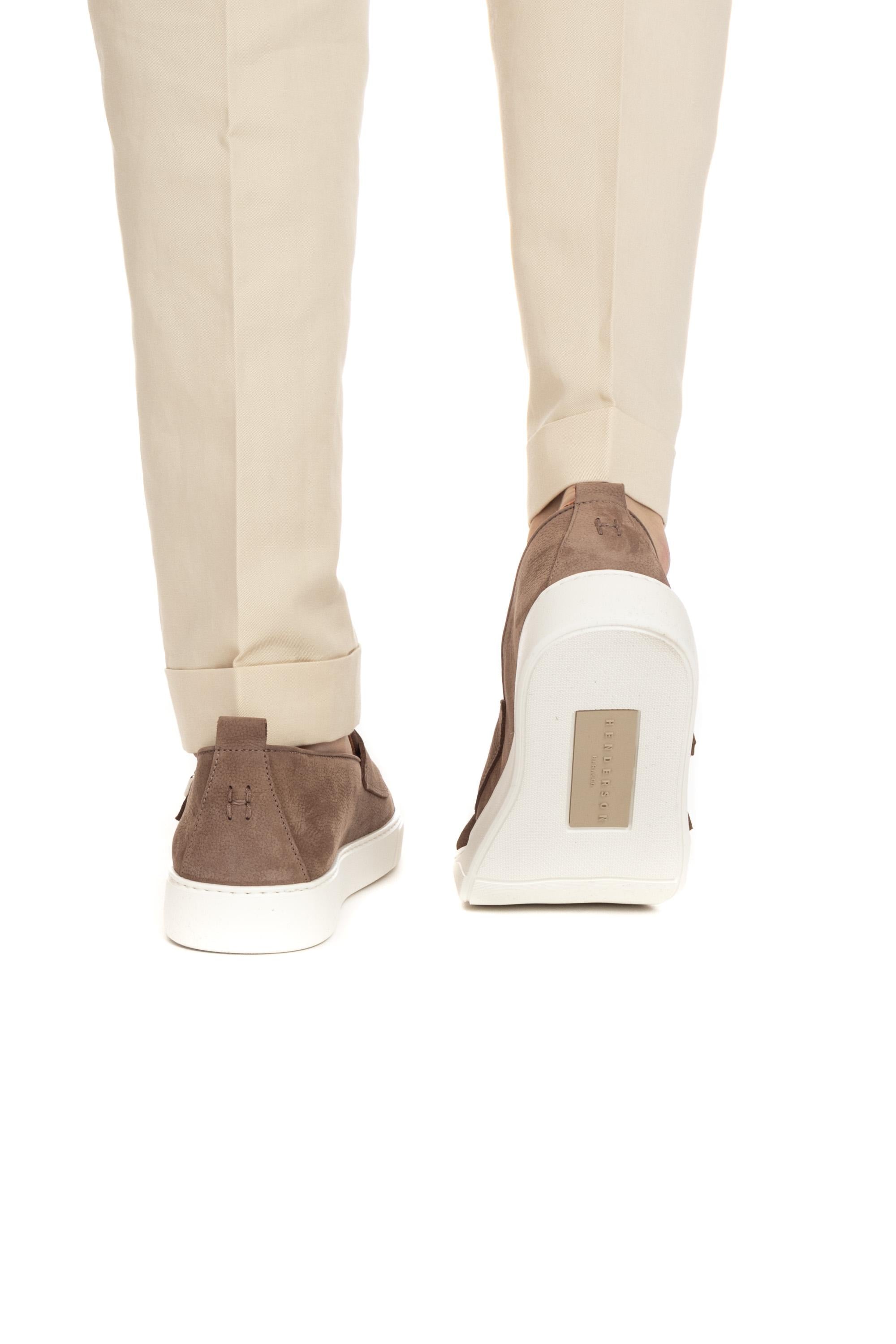 Henderson Sneaker doppia fibbia in pelle mod. Theo THEO RANCH 