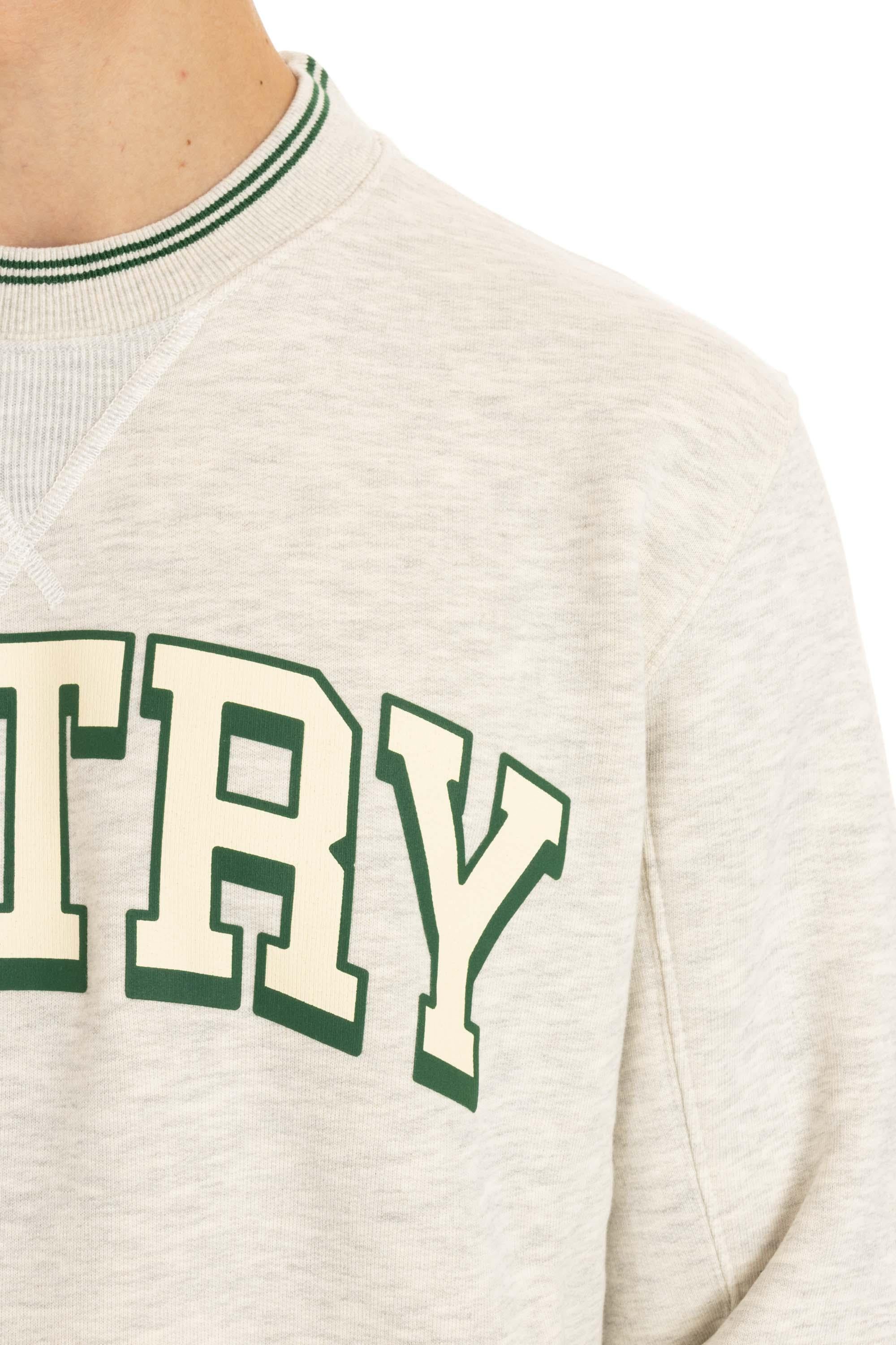 Autry Felpa girocollo in cotone con logo SWPM 03H1 WH/GRN 