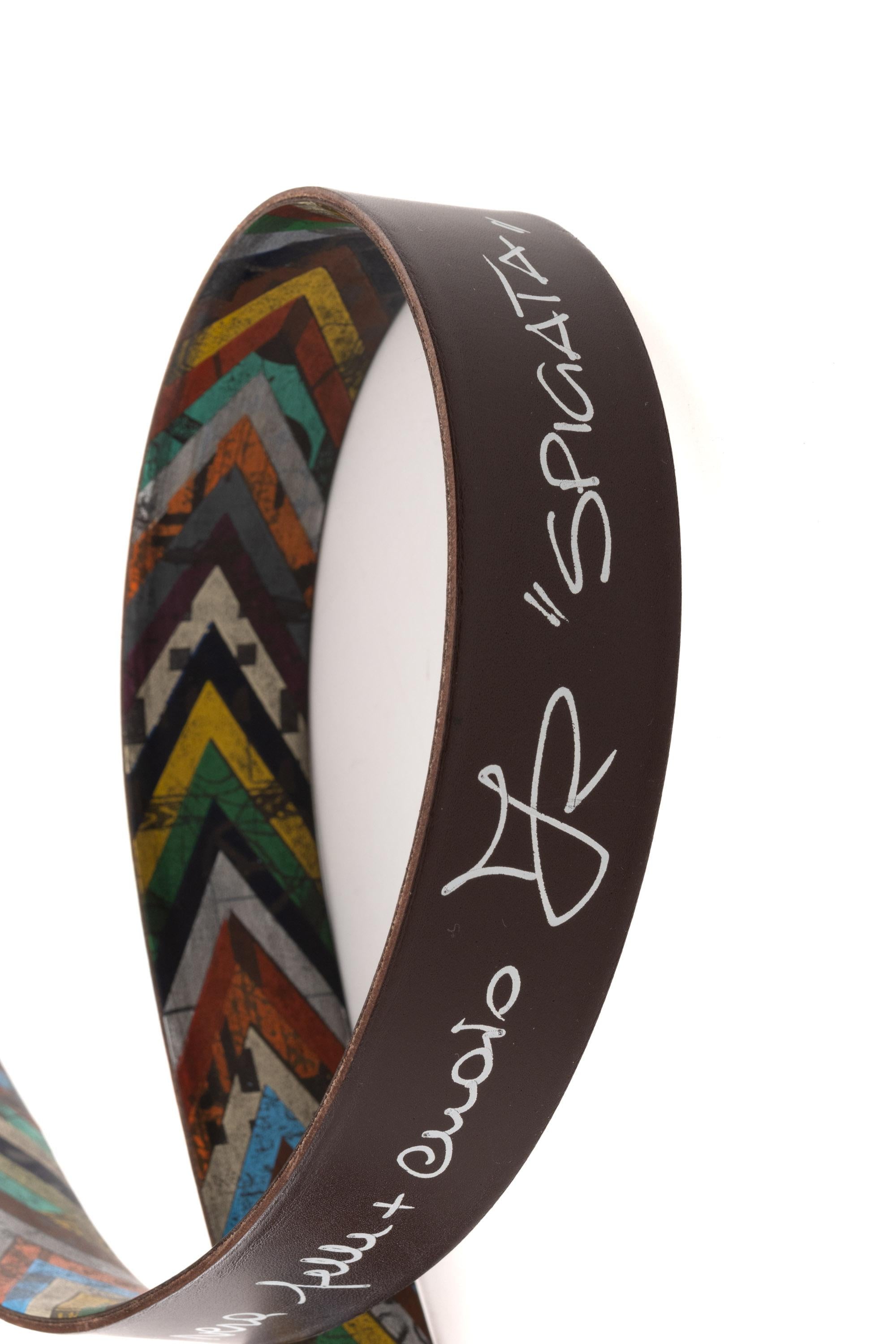 Artigianato Italiano Cintura artigianale in pelle "Spigata" SPIGATA MLTCLR 