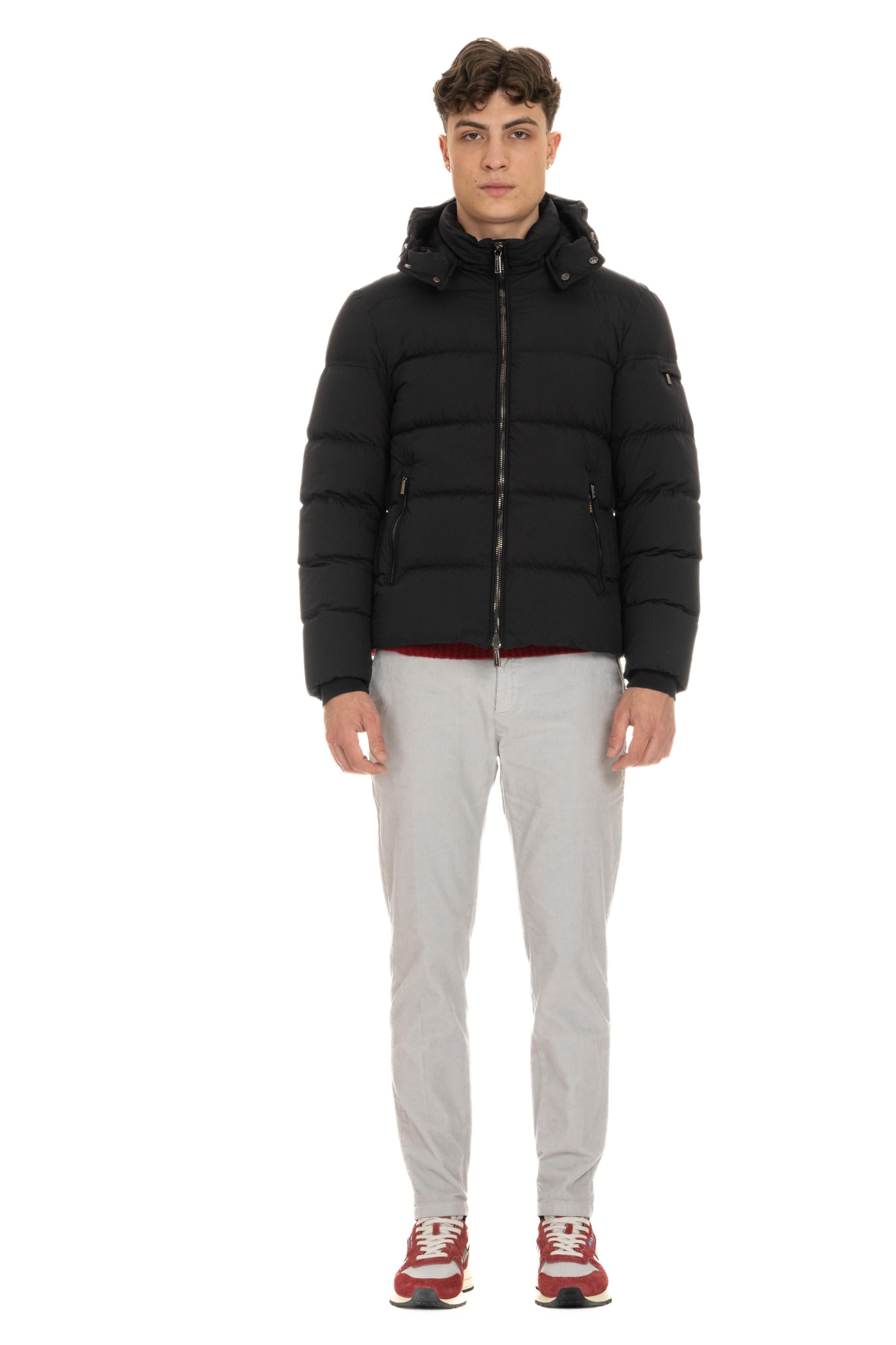 Moorer Piumino in nylon opaco modello Brett-SKT BRETT SKT NERO 