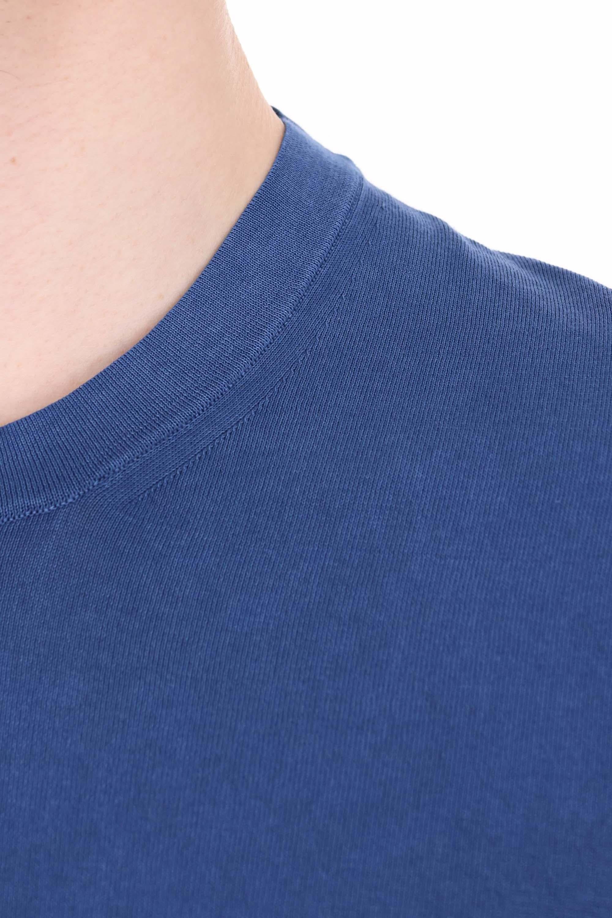 Drumohr T-shirt manica lunga in leggero cotone frosted D0GF113NL-4 770 