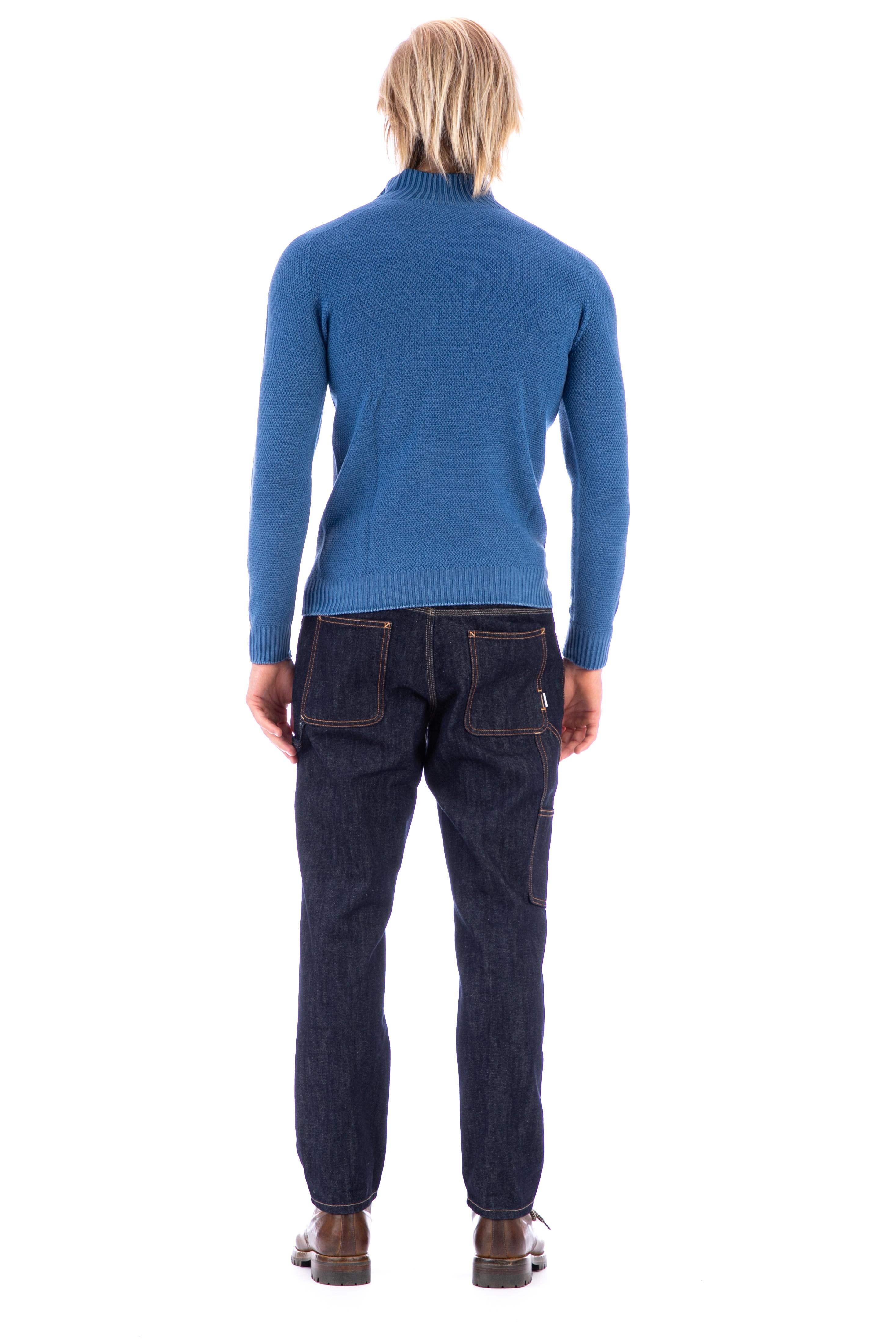 Fly3 Maglia mezza zip reversibile in lana vergine MU692 1307238RIF_3 C271 
