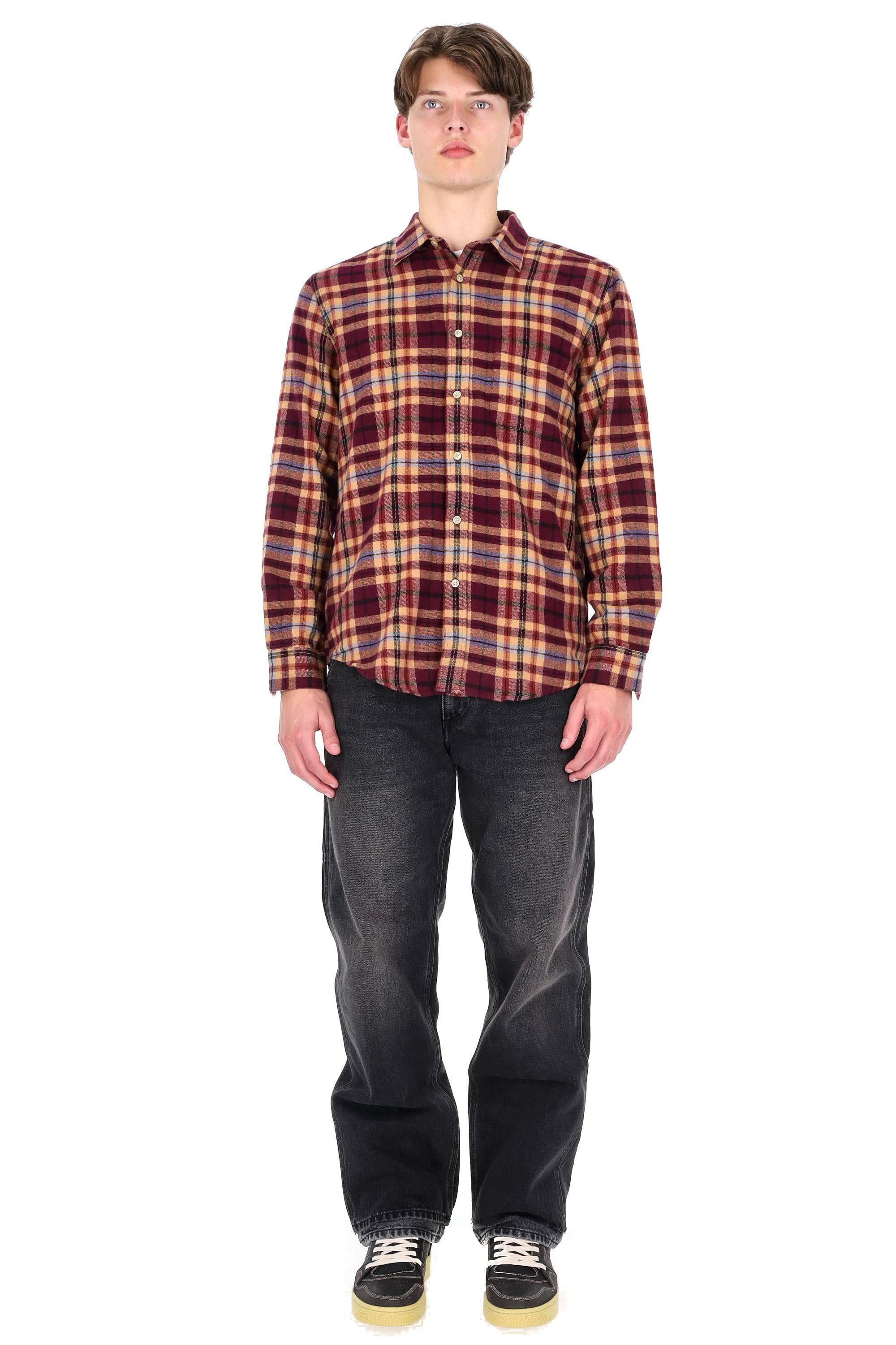 Portuguese Flannel Camicia in flanella di cotone modello Ruiva 067 MLTCLR 