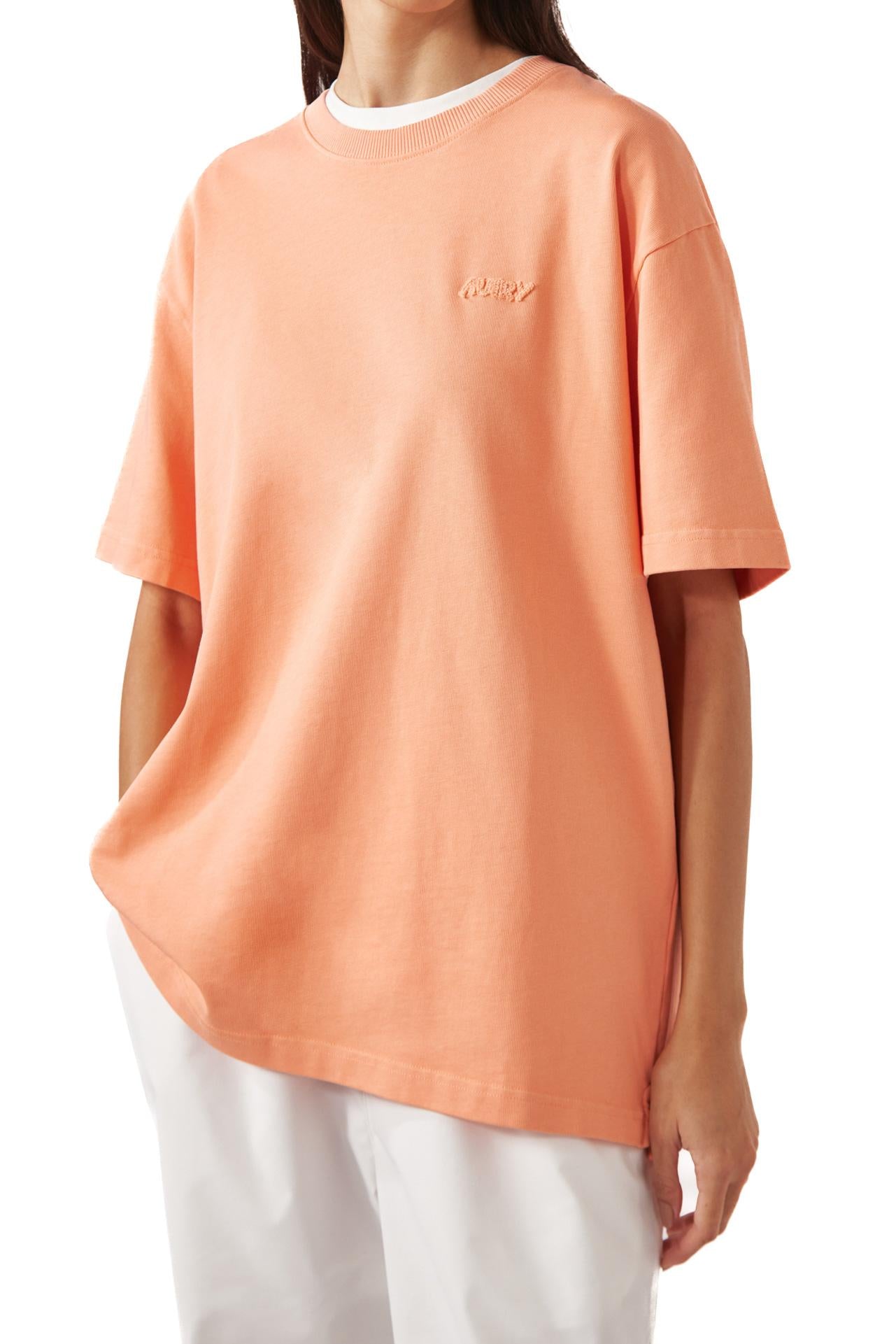 Autry T-shirt unisex in cotone con logo TSPX 053F HEA JER FRANGIPANE 