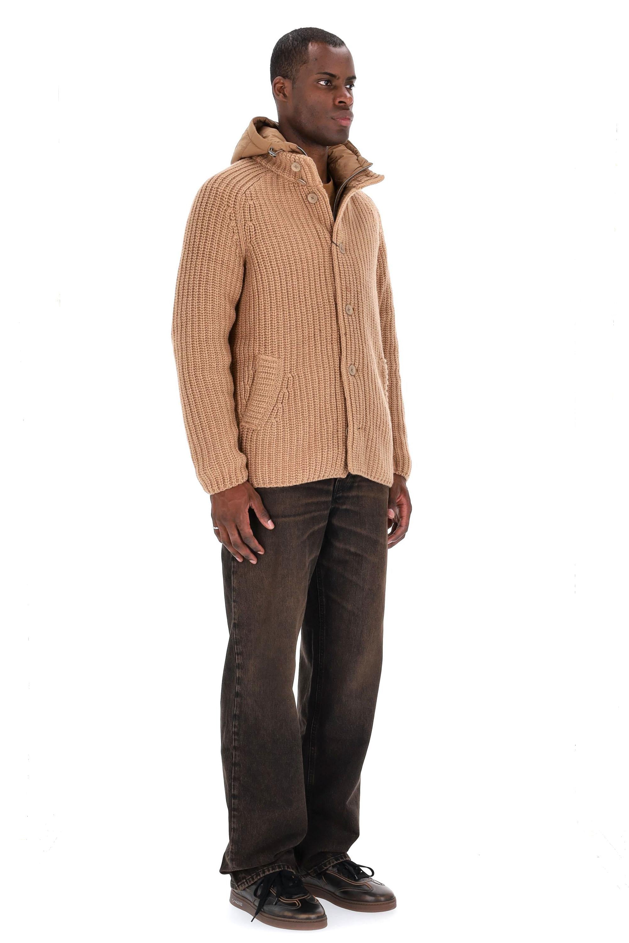 Giubbotto in lana vergine punto pannocchia MC000150U-70016 2157 Herno 
