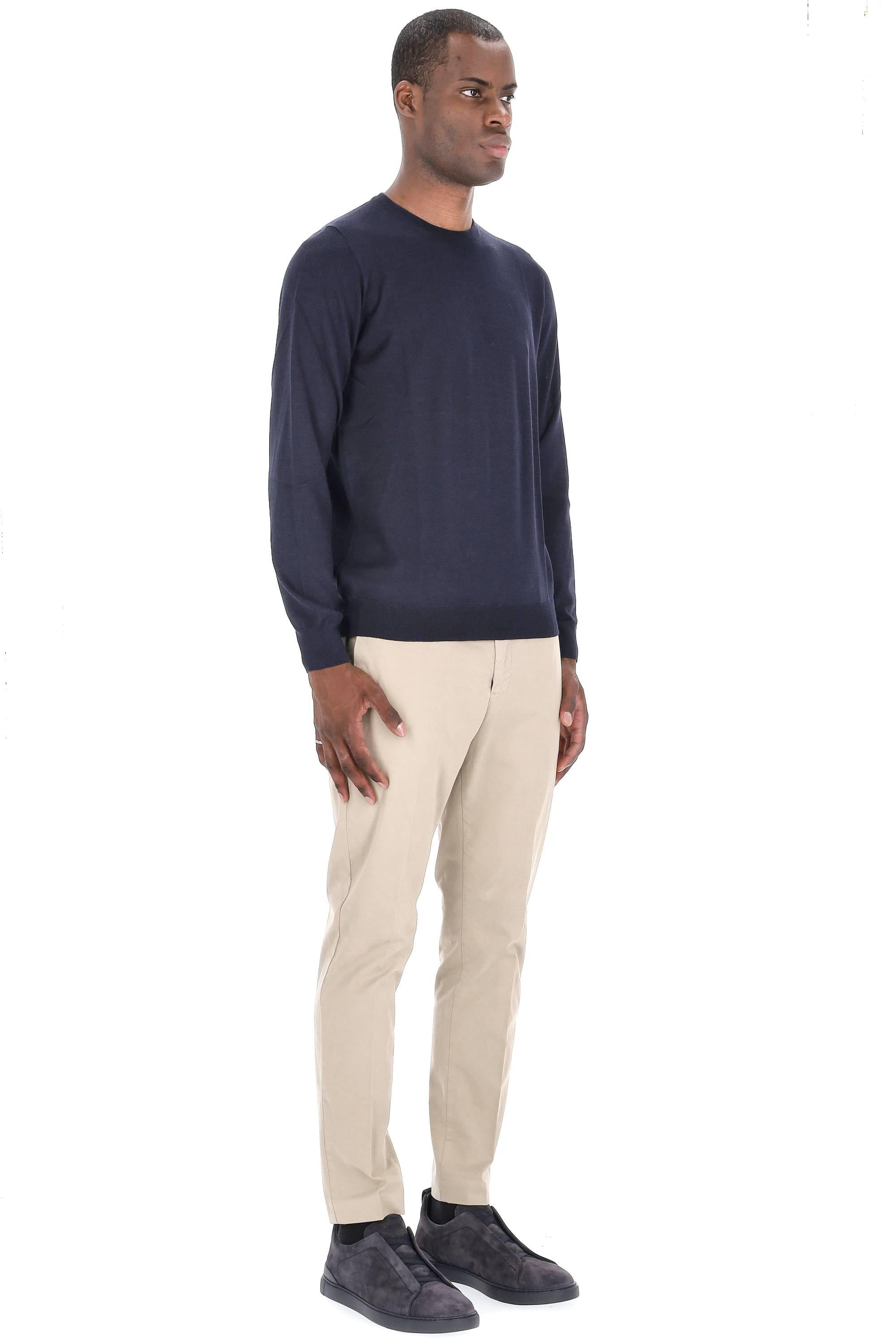 Maglia girocollo in cashmere e seta 1319057567/2 0598 598 Barba 