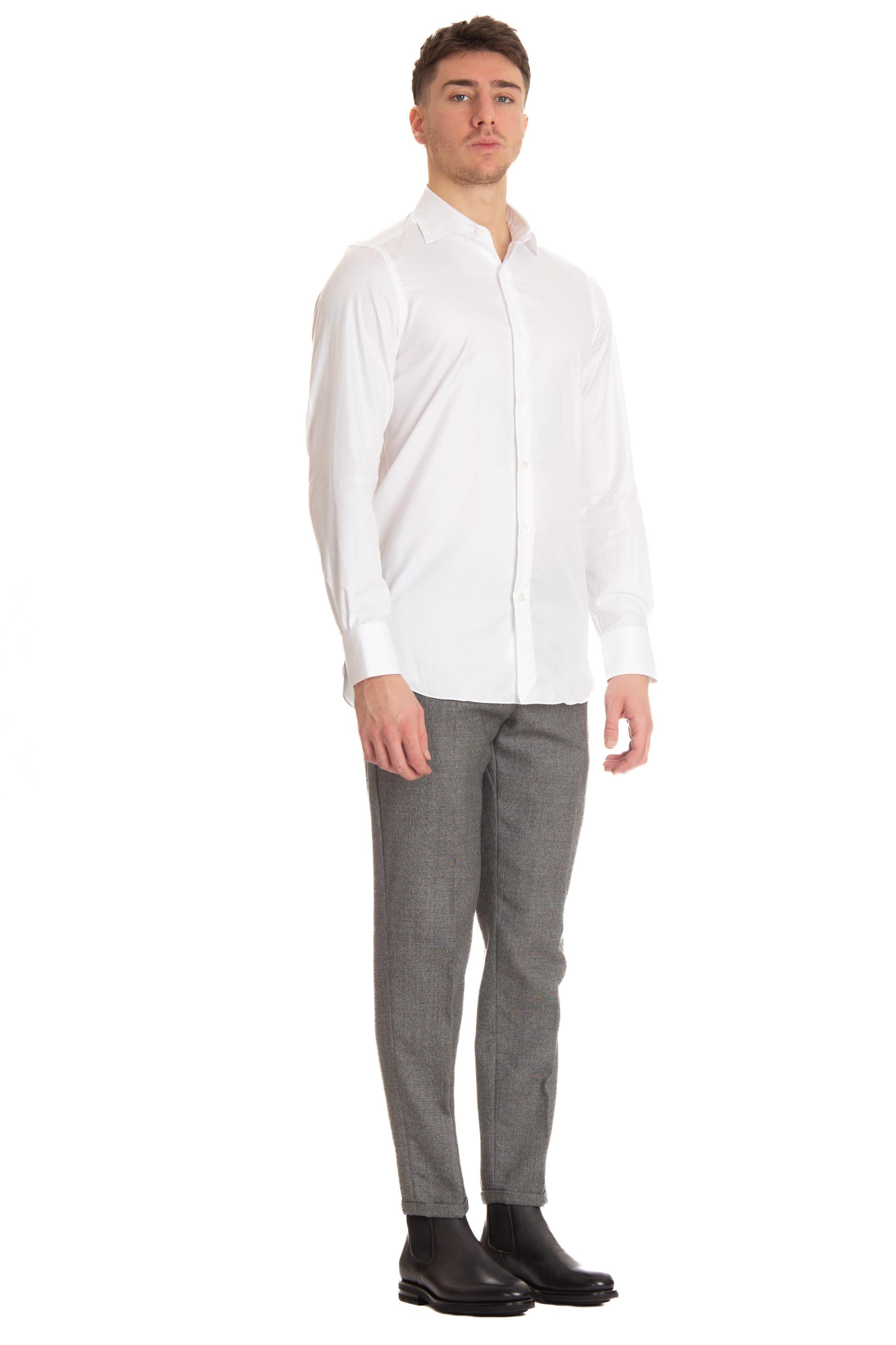 Finamore Camicia sartoriale in twill 170/2 linea milano 2M-ZNPS-Z 840628 C0495Z 01 