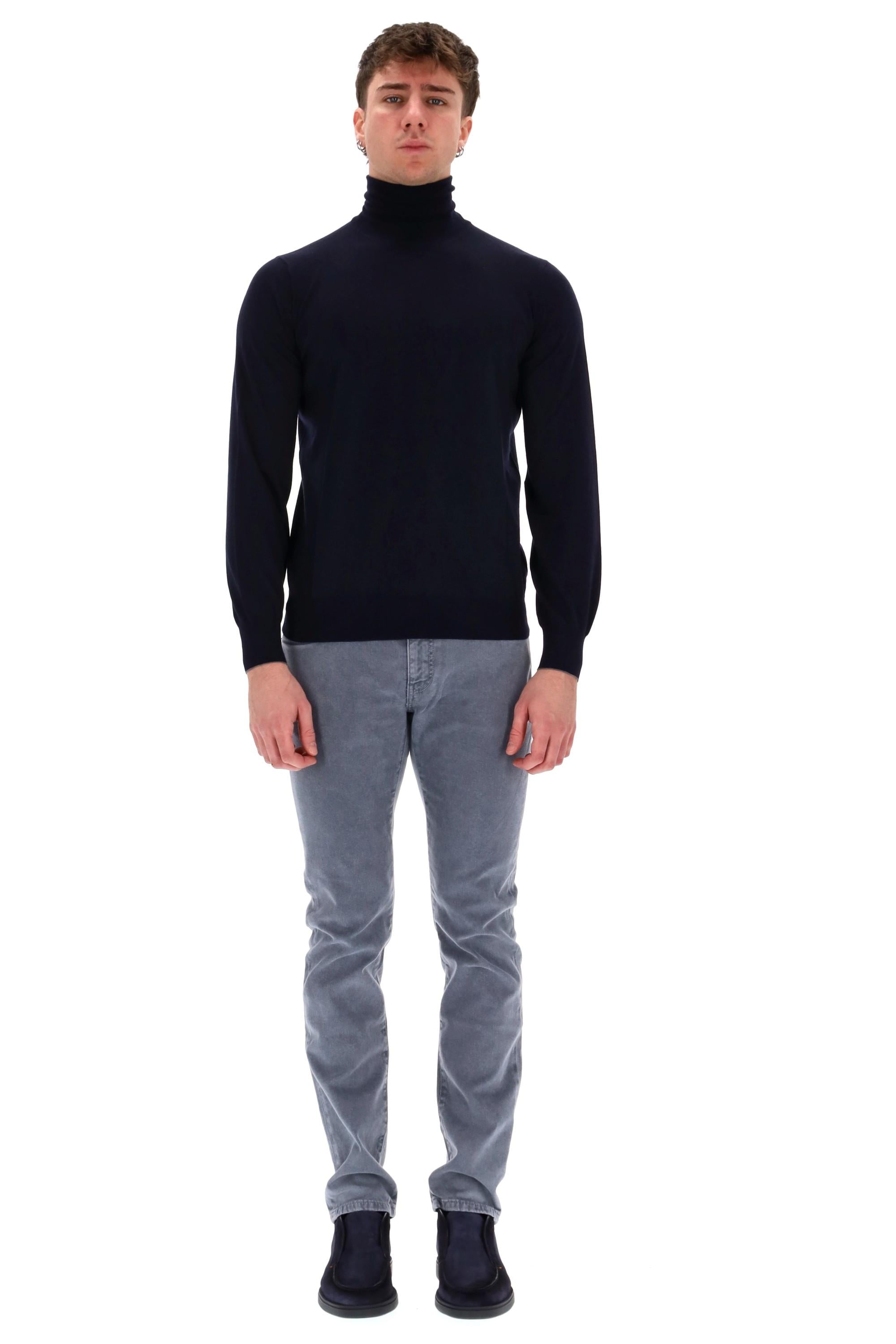 Maglia dolcevita in lana-cashmere in finezza M2400103/2 CW425 Brunello Cucinelli 