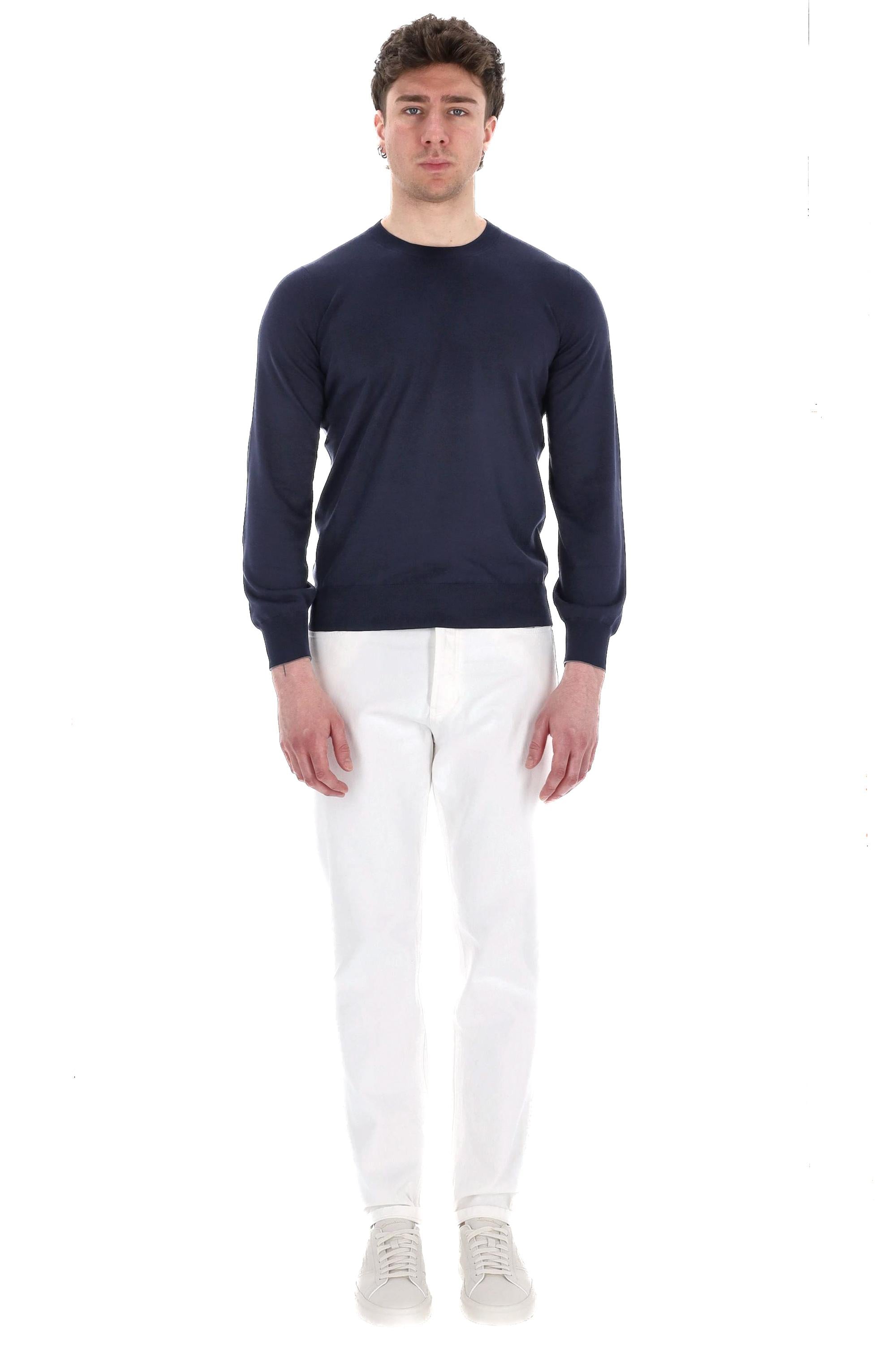 Maglia girocollo in fine cotone M2900100/2 CW425 Brunello Cucinelli 