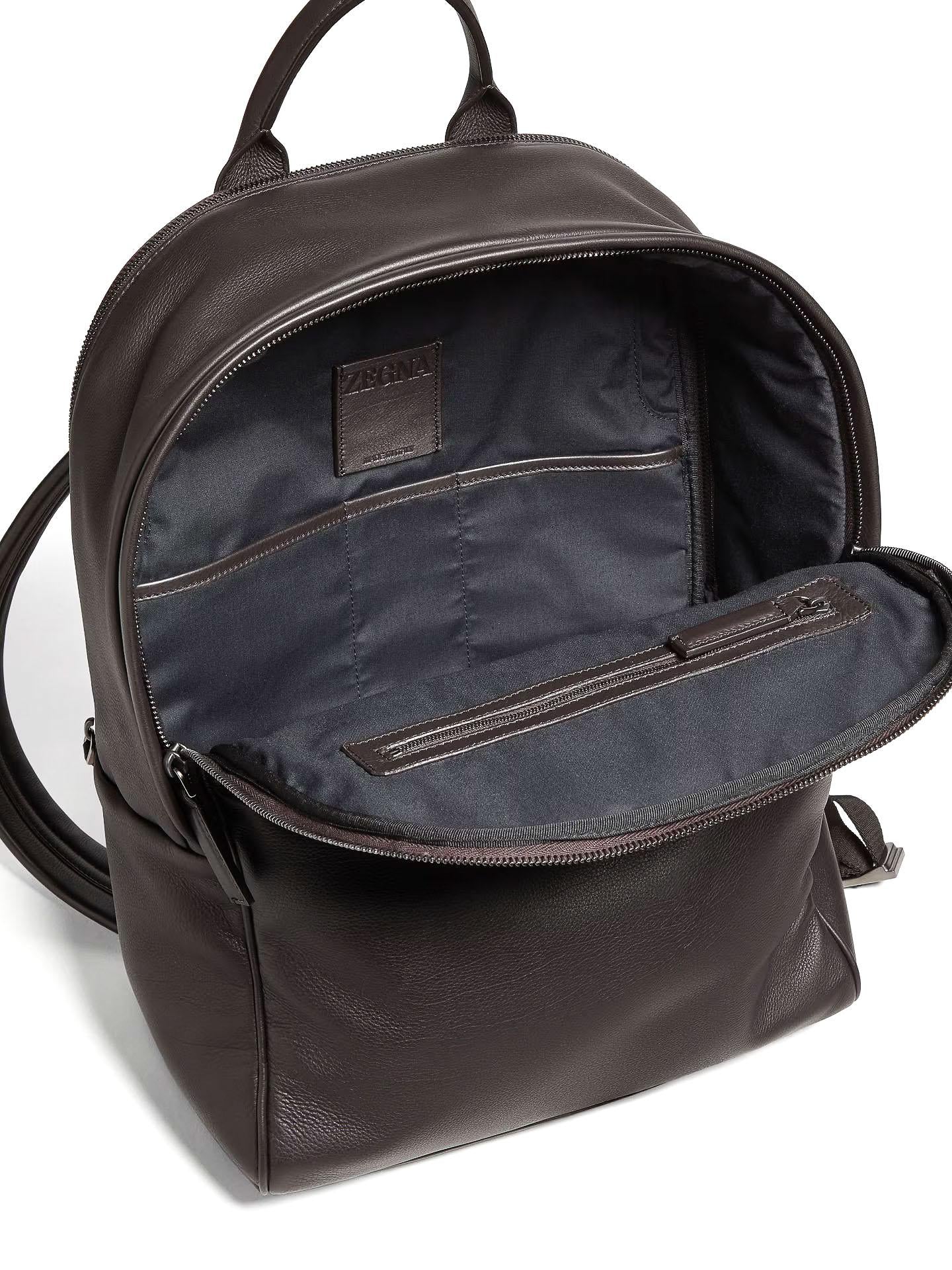 Zegna Zaino in pelle supersoft Second Skin LHOTO-C2331Z AMO 