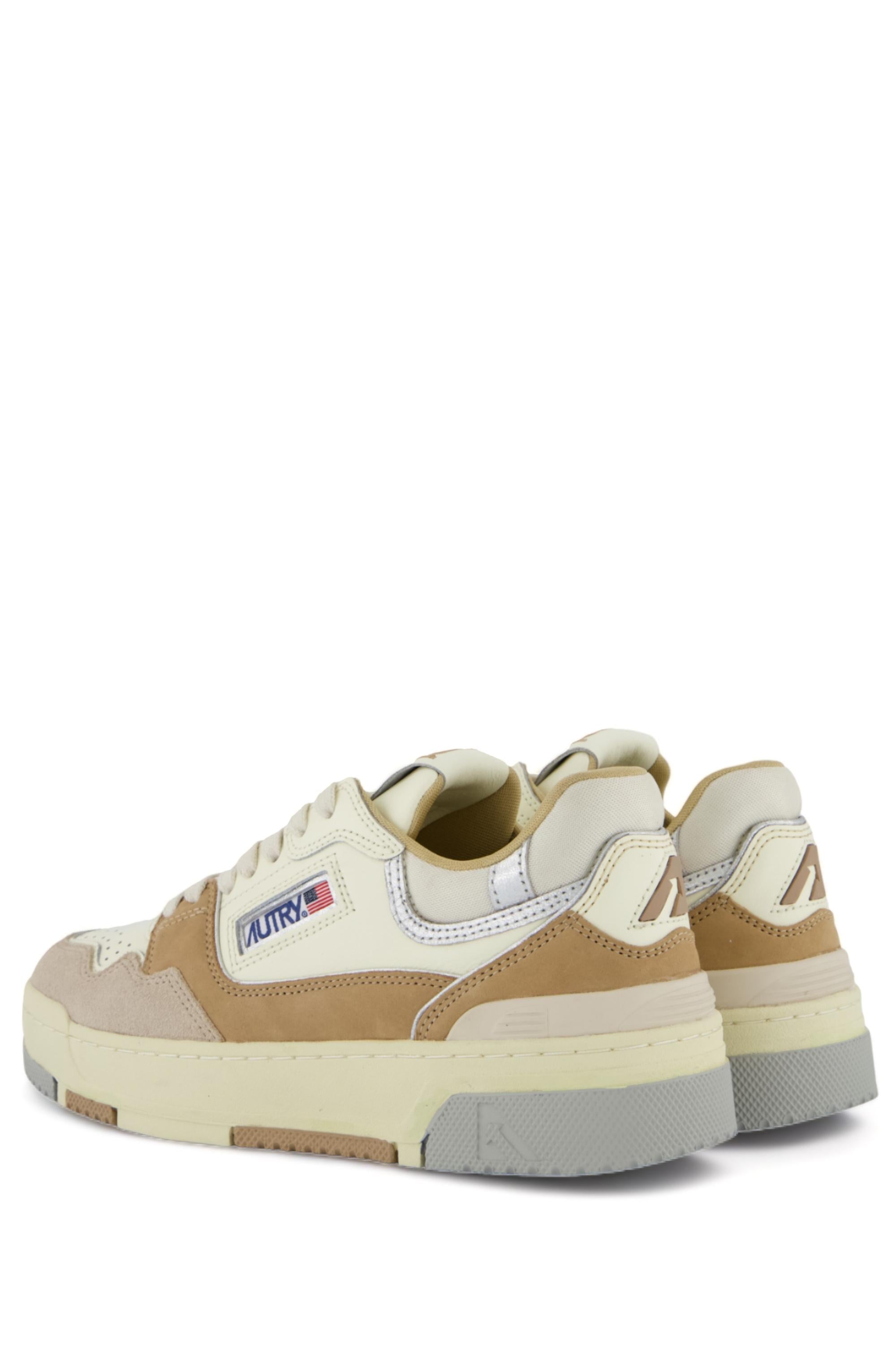 Sneaker basket donna CLC tonalità argento beige ROLW UN05 NATURAL/SILVER Autry 