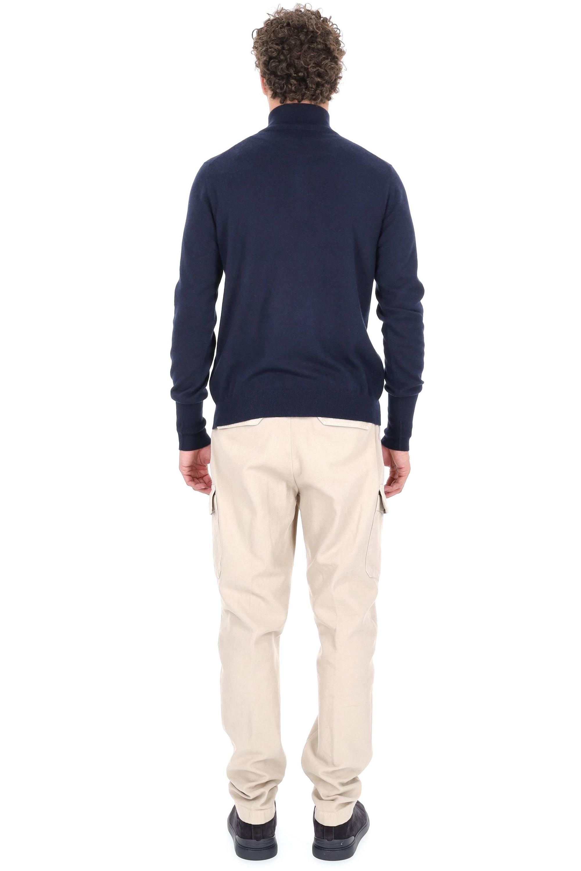 Ballantyne Maglia mezza zip in puro cashmere B2P206 12K00 13777 