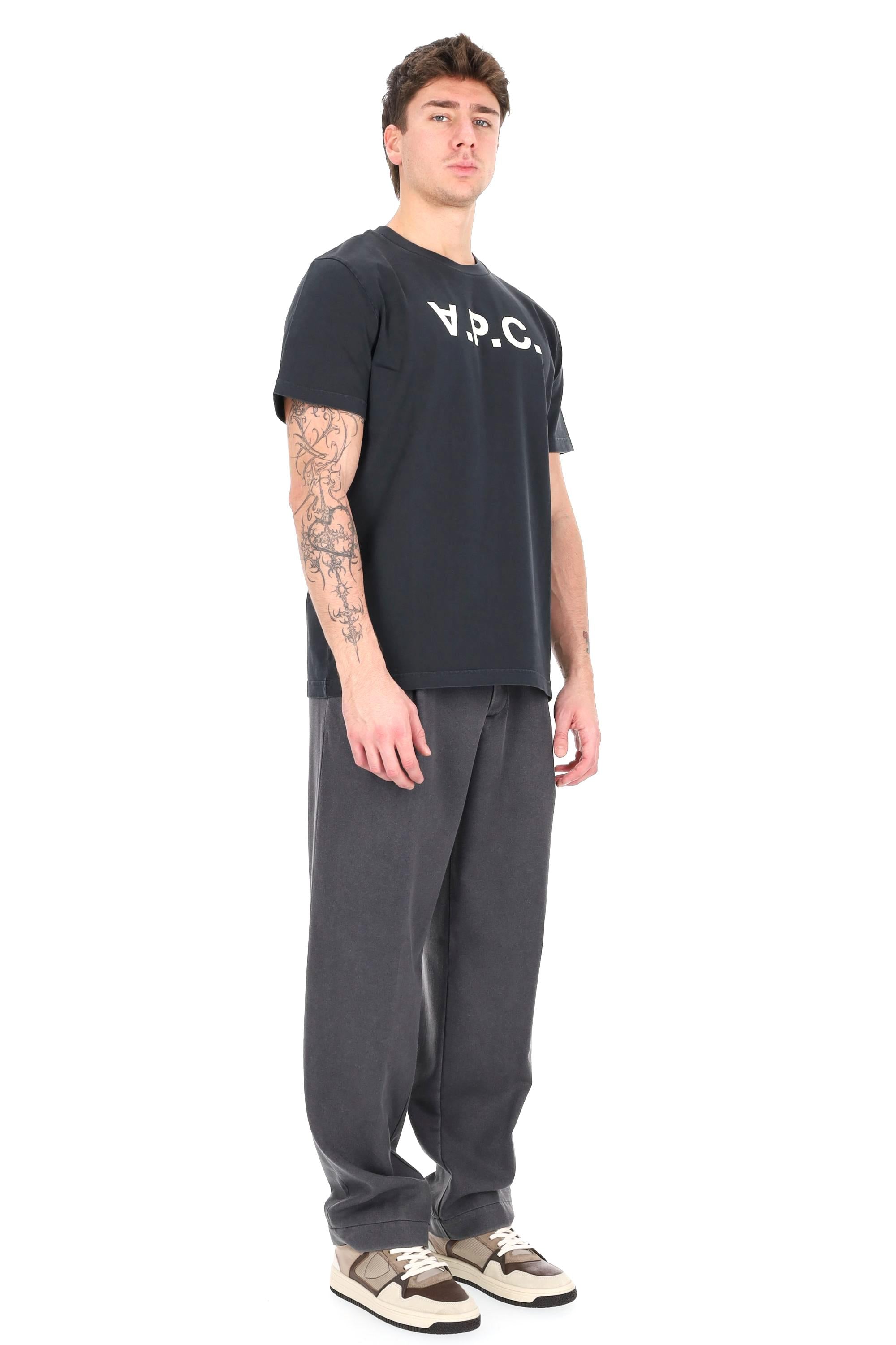 A.P.C. T-shirt in cotone grand VPC COHMB-M26384/2 TZD-NOIR/BLANC 
