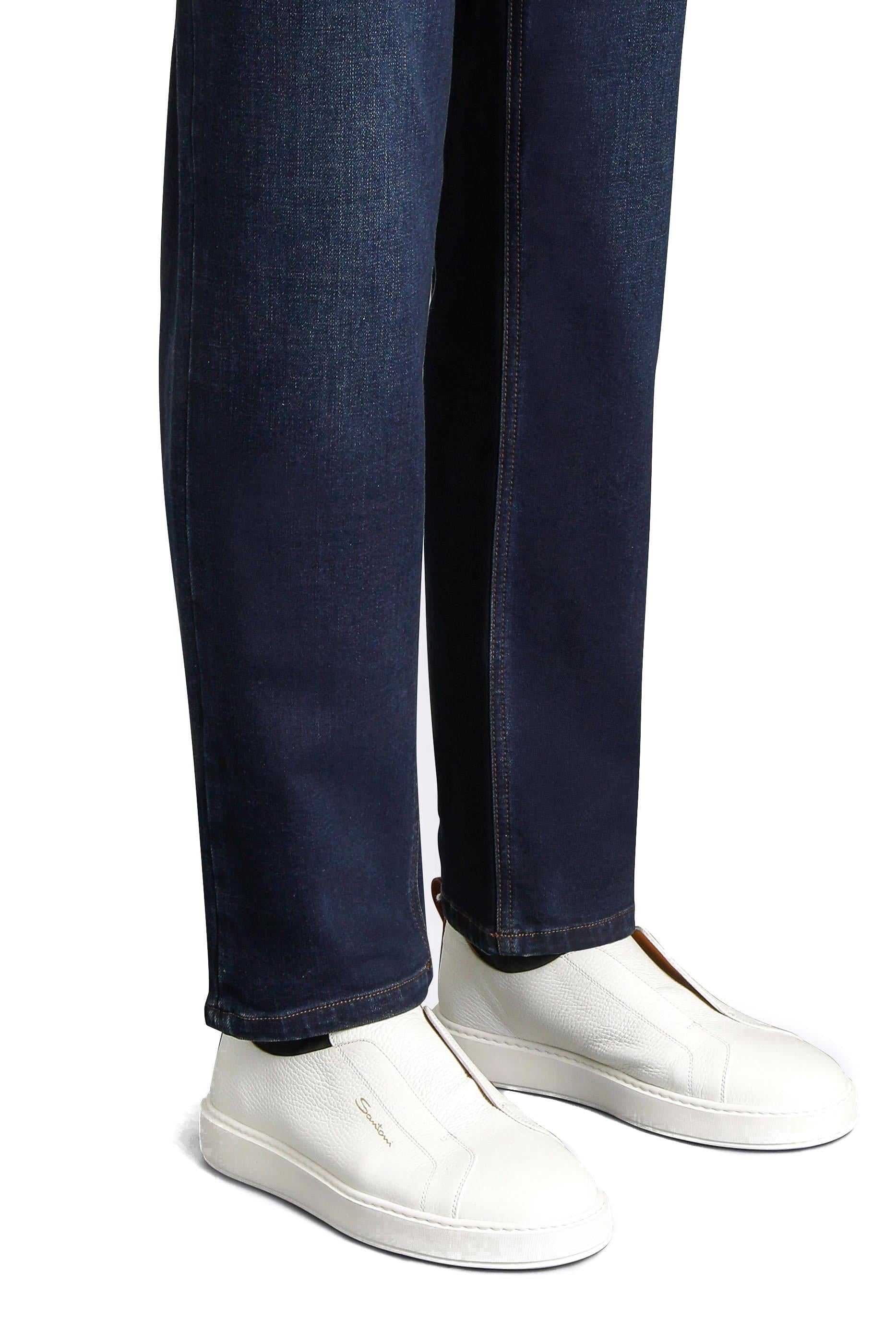 Santoni Sneaker slip-on in pelle bottalata MBCD21995BARTLLD I50 
