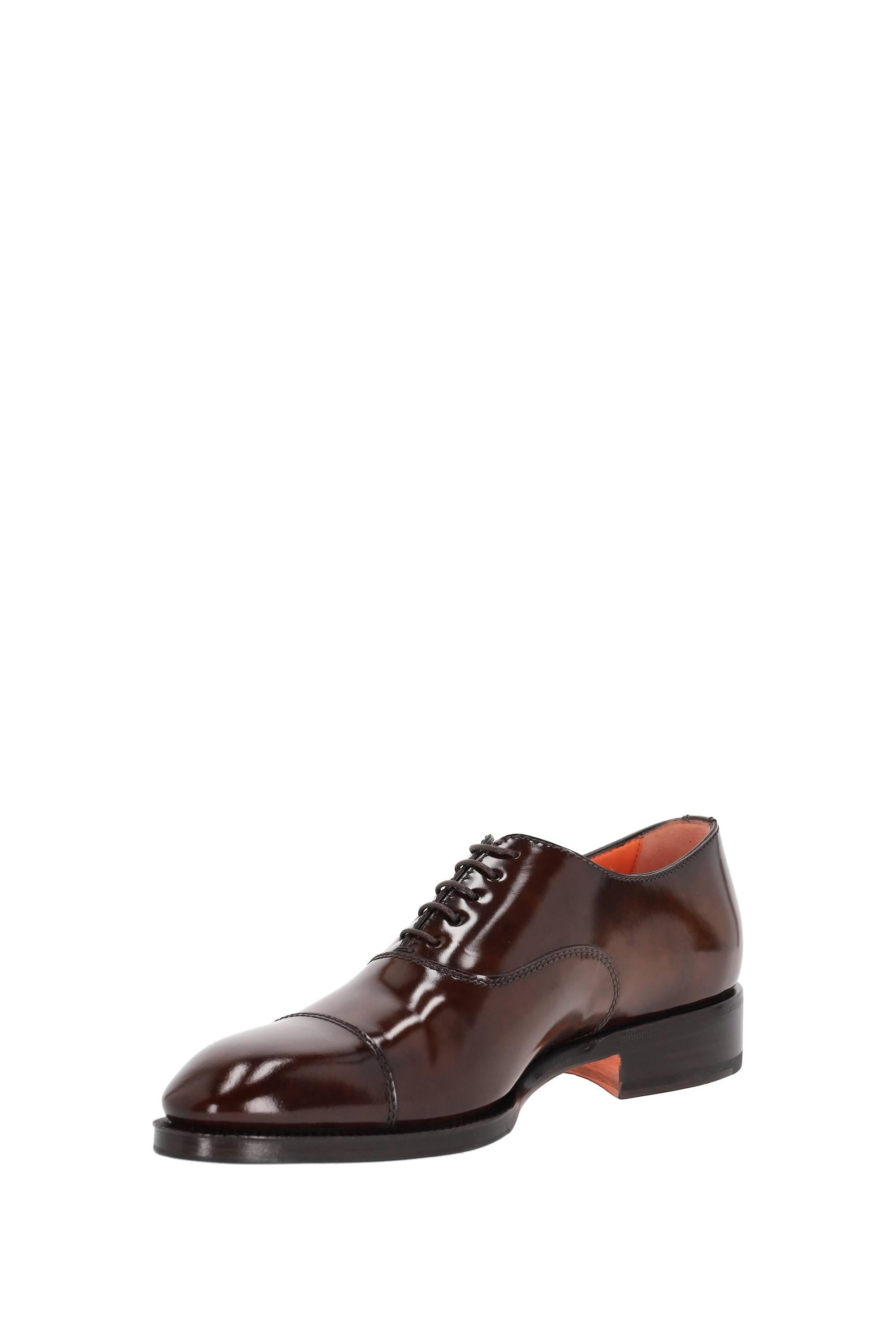 Santoni Stringata in pelle di vitello spazzolato MCCR17764JJ2BPFG T50 