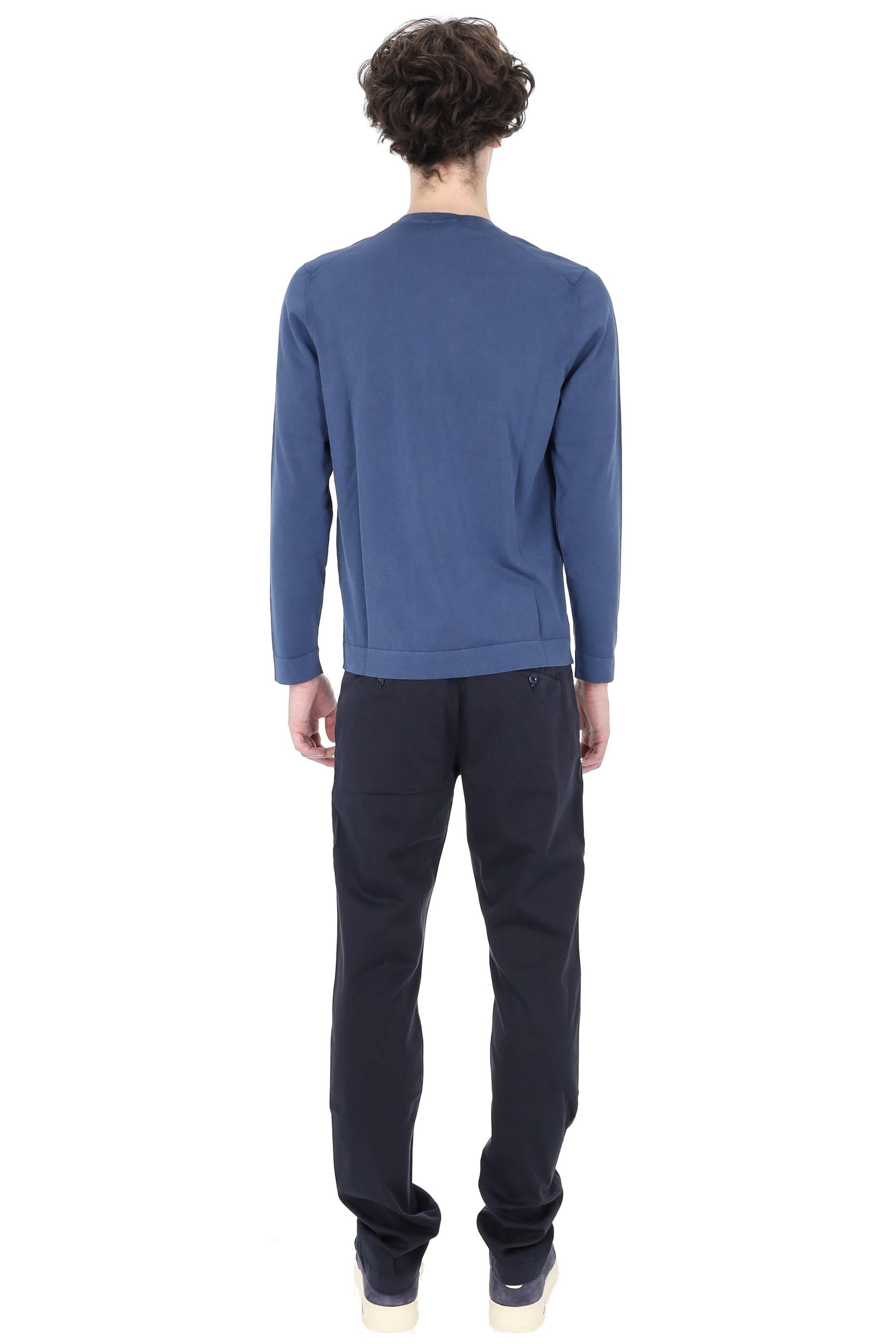 Drumohr T-shirt manica lunga in leggero cotone frosted D0GF113NL-4 770 
