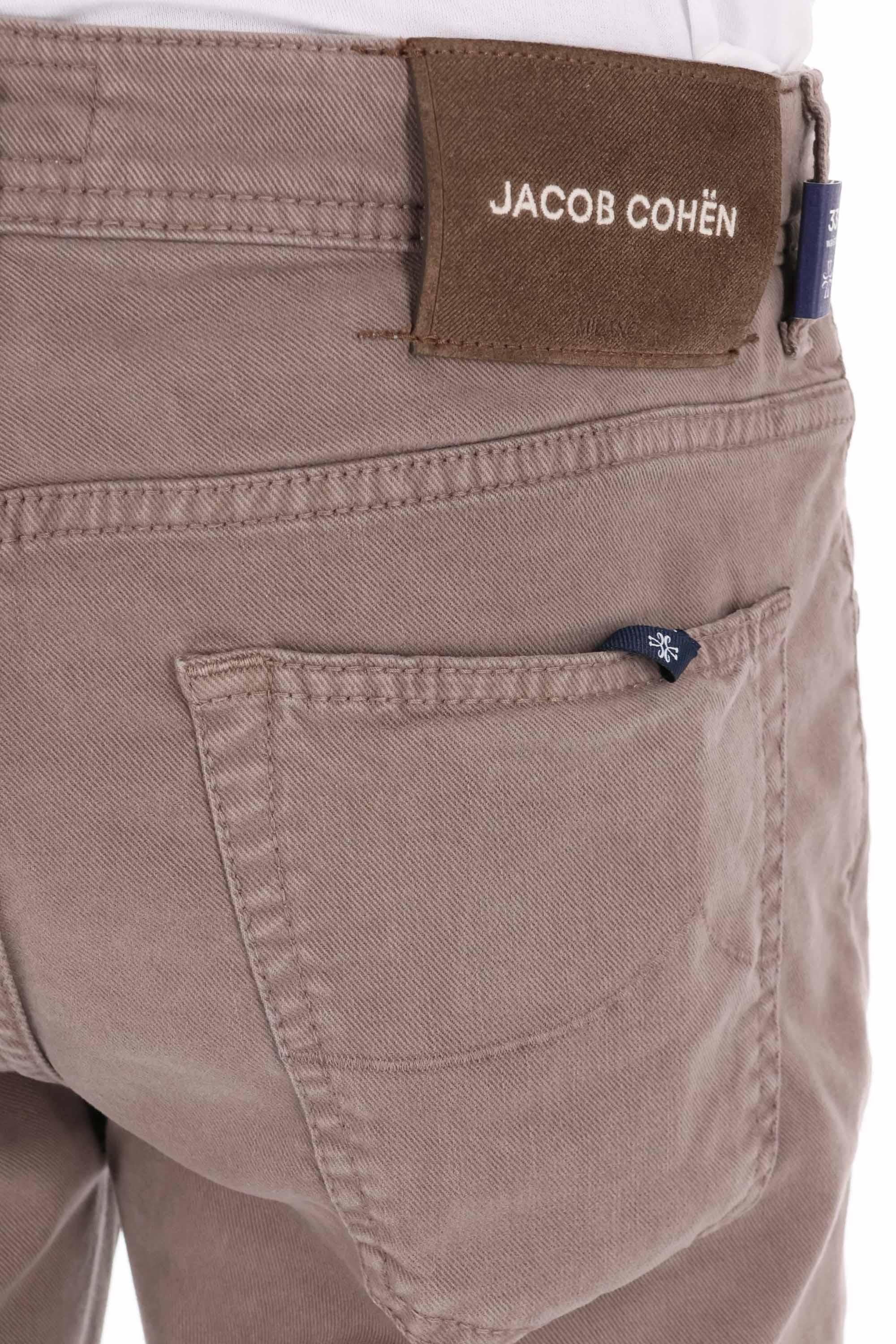 Jacob Cohen 5 tasche color in cotone mano pesca Scott fit JUM_QE015-036-S4216 B75 