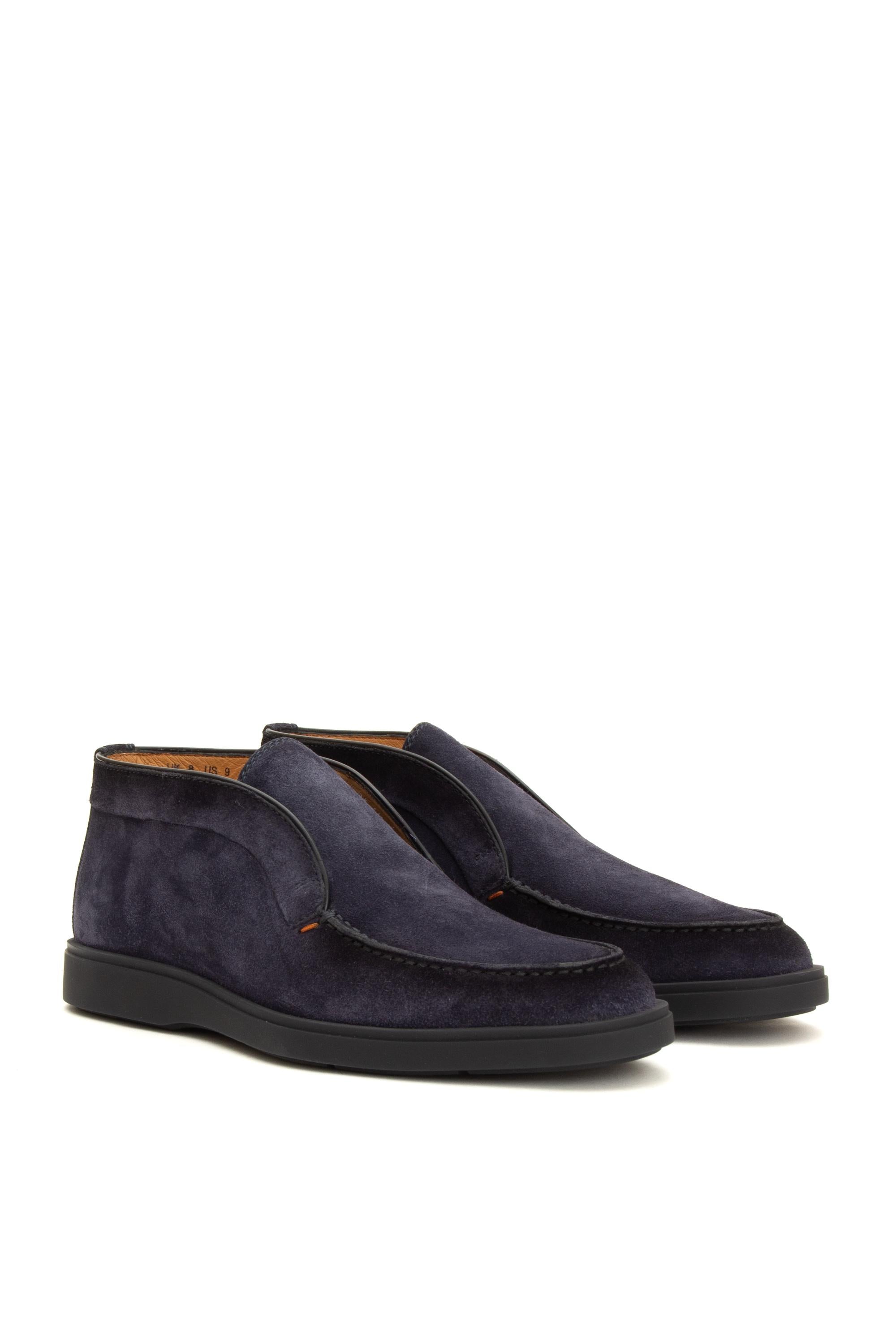 Slip-on in camoscio con fondo in gomma MGDT17823OOTEGEX U60 Santoni 