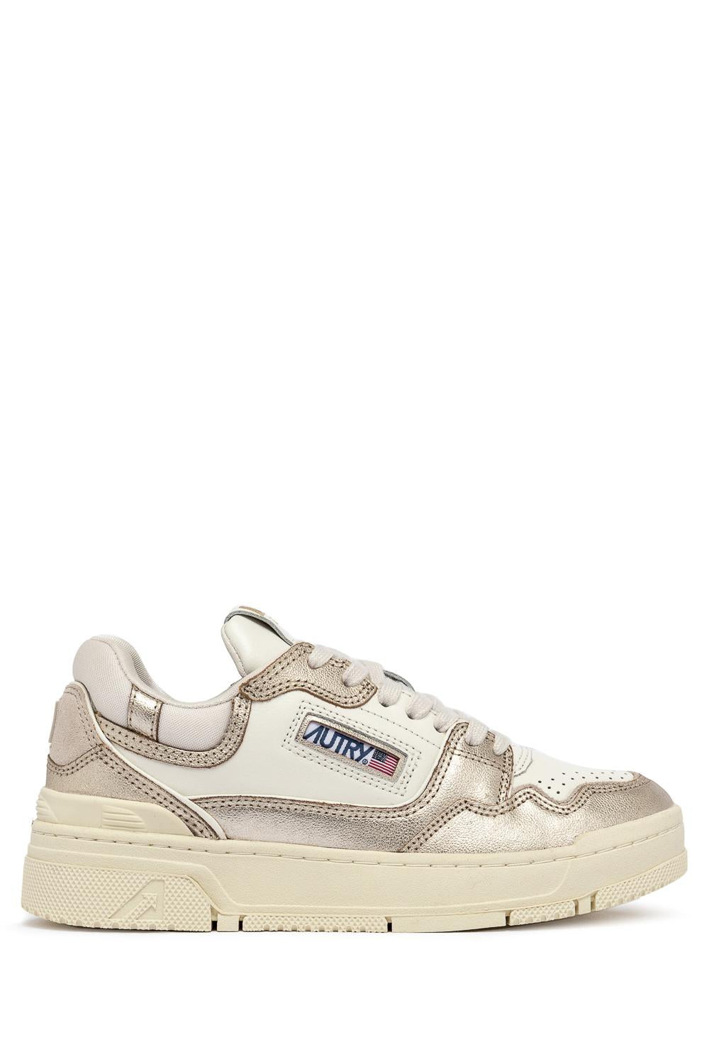 Autry Sneaker donna modello CLC dettagli bronzo ROLW MB01 WHT/PLATINUM 
