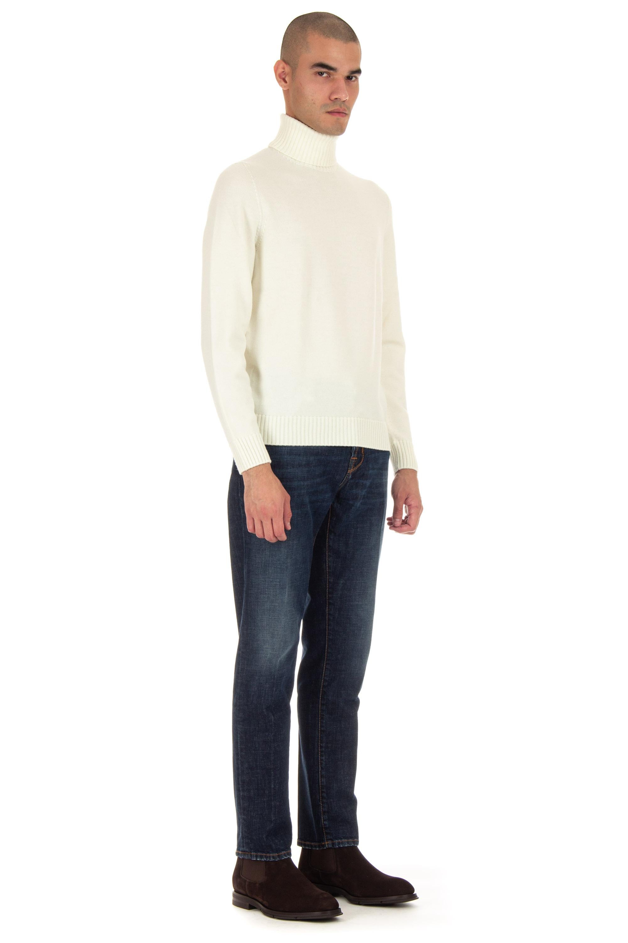 Maglia dolcevita in lana merinos finezza 7 D7M104.3 125 Drumohr 