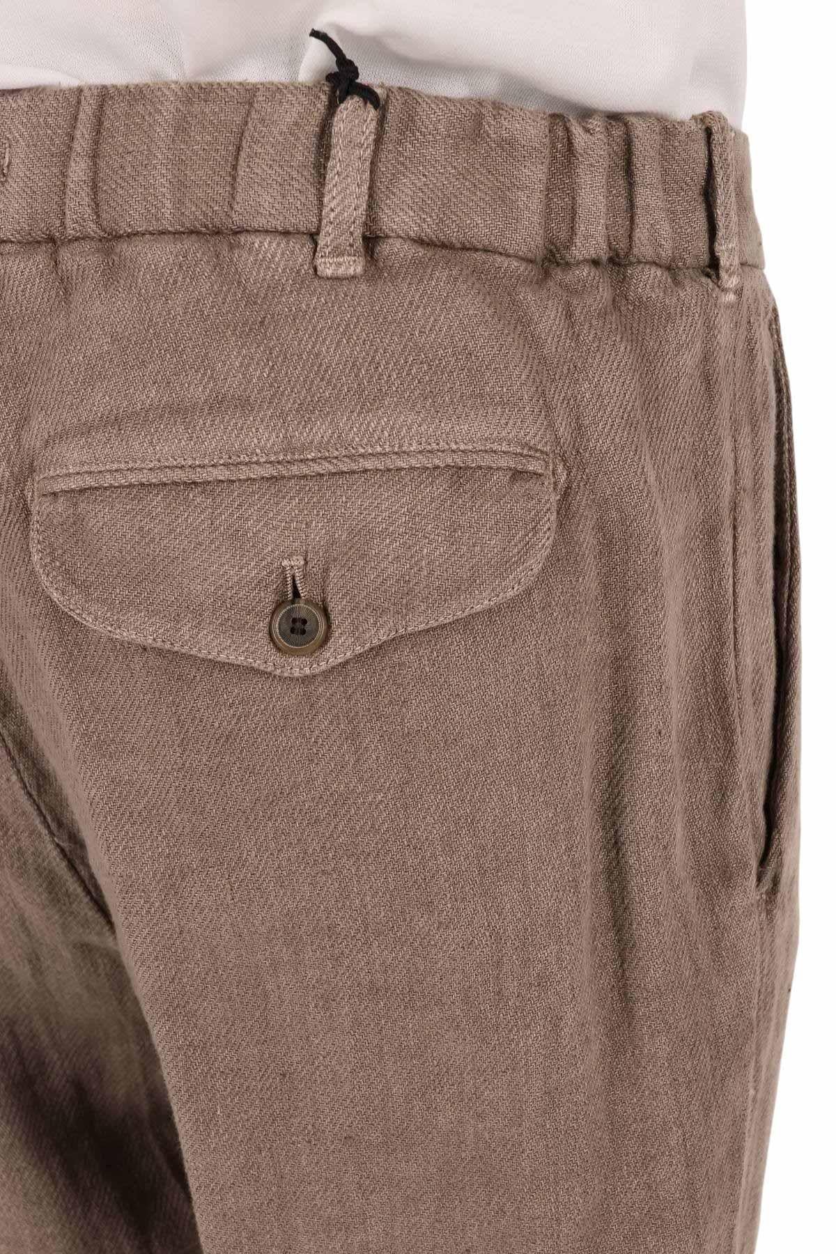 Myths Pantalone in lino con vita elasticata 26M18ELA 78 49 