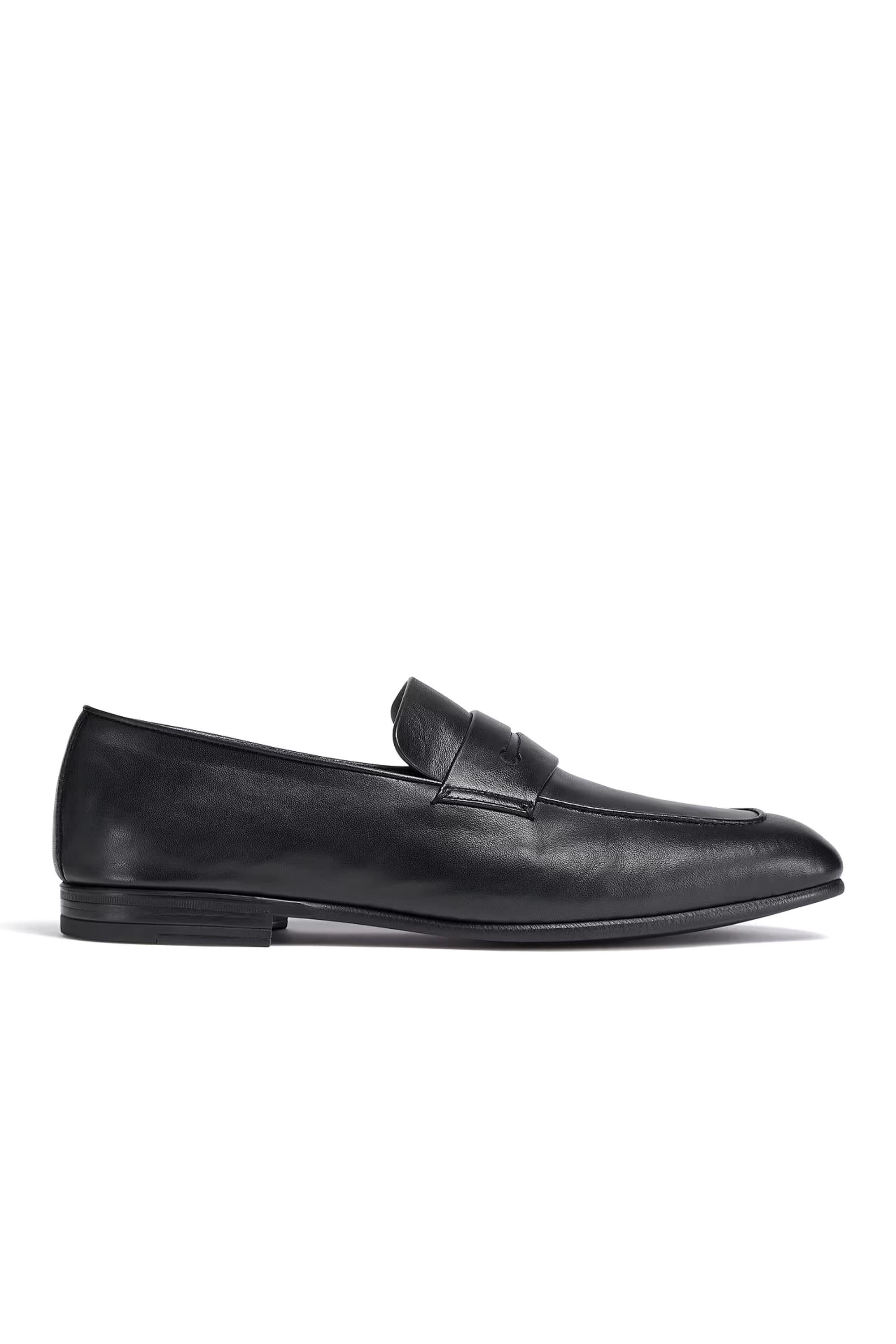 Zegna Mocassino l'Asola in pelle di agnello LHAFR.A4001Z NER 