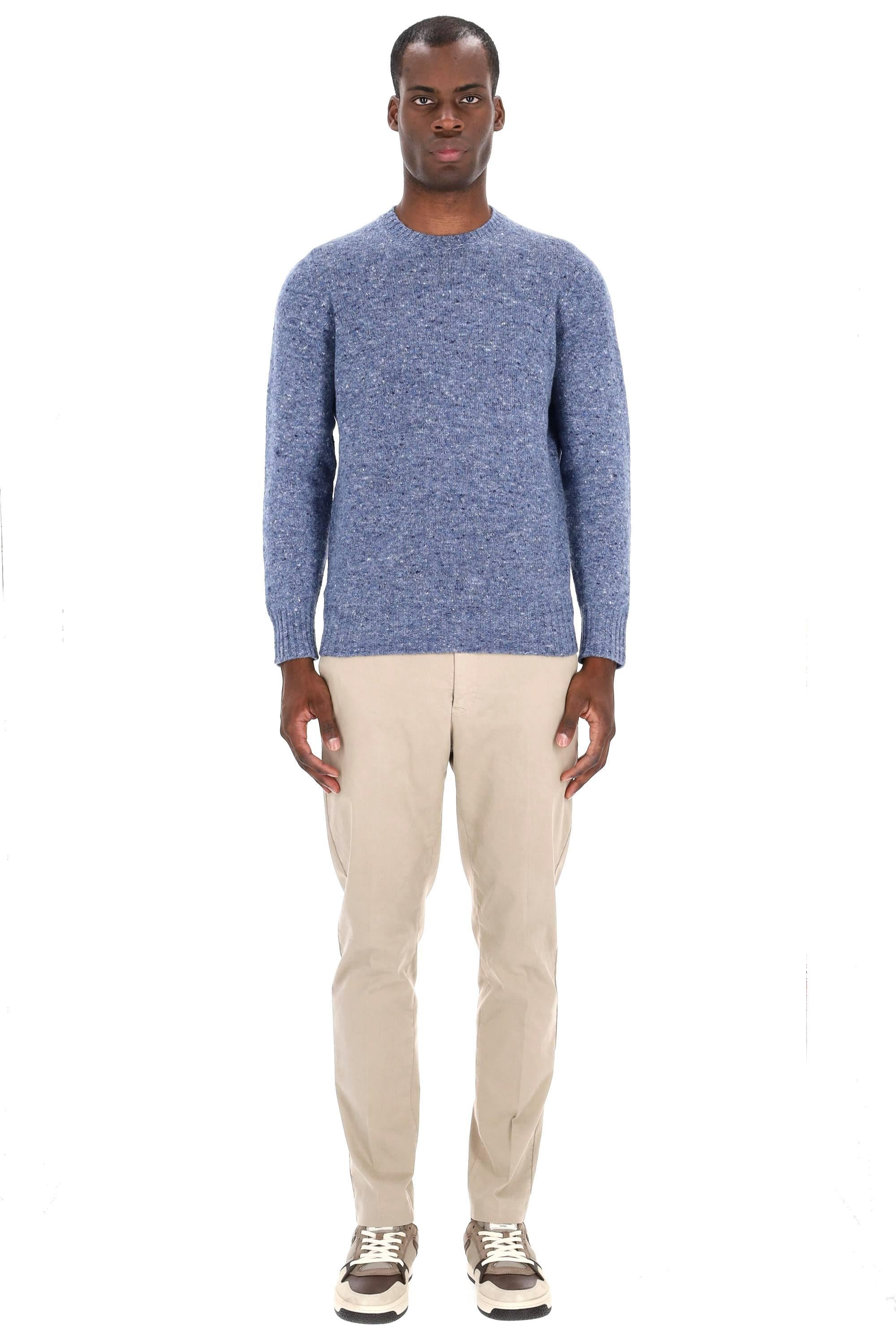 Drumohr Maglia girocollo in lana-cashmere sale pepe D5SH103NL 735 