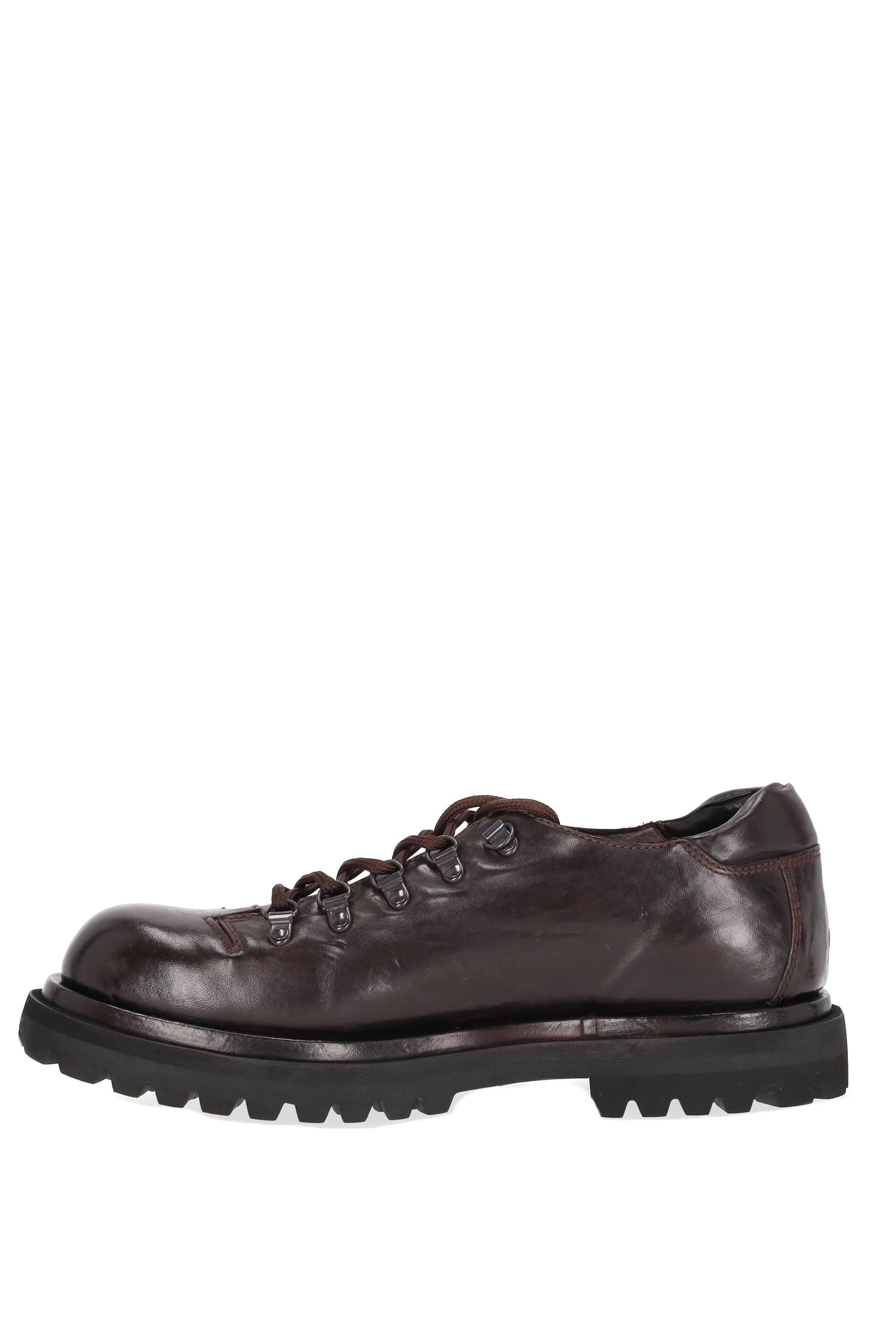 Officine Creative Scarpa rocciatore basso in pelle fondo St Moritz OCUEVED105NOVAKE663 OTTO 