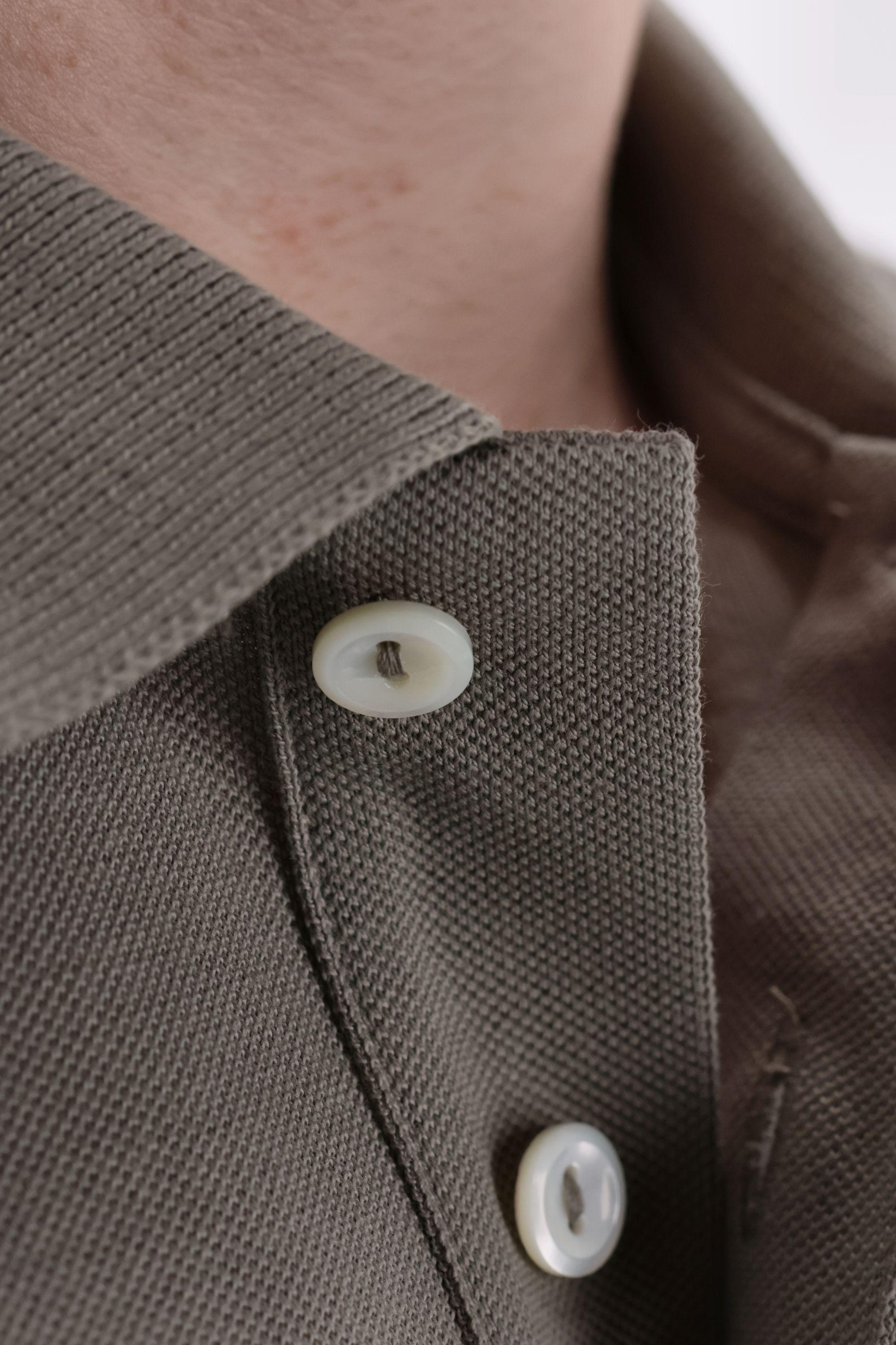 A.P.C. Polo in piquet di cotone con logo sul petto COGWZ-H26342 KAE 
