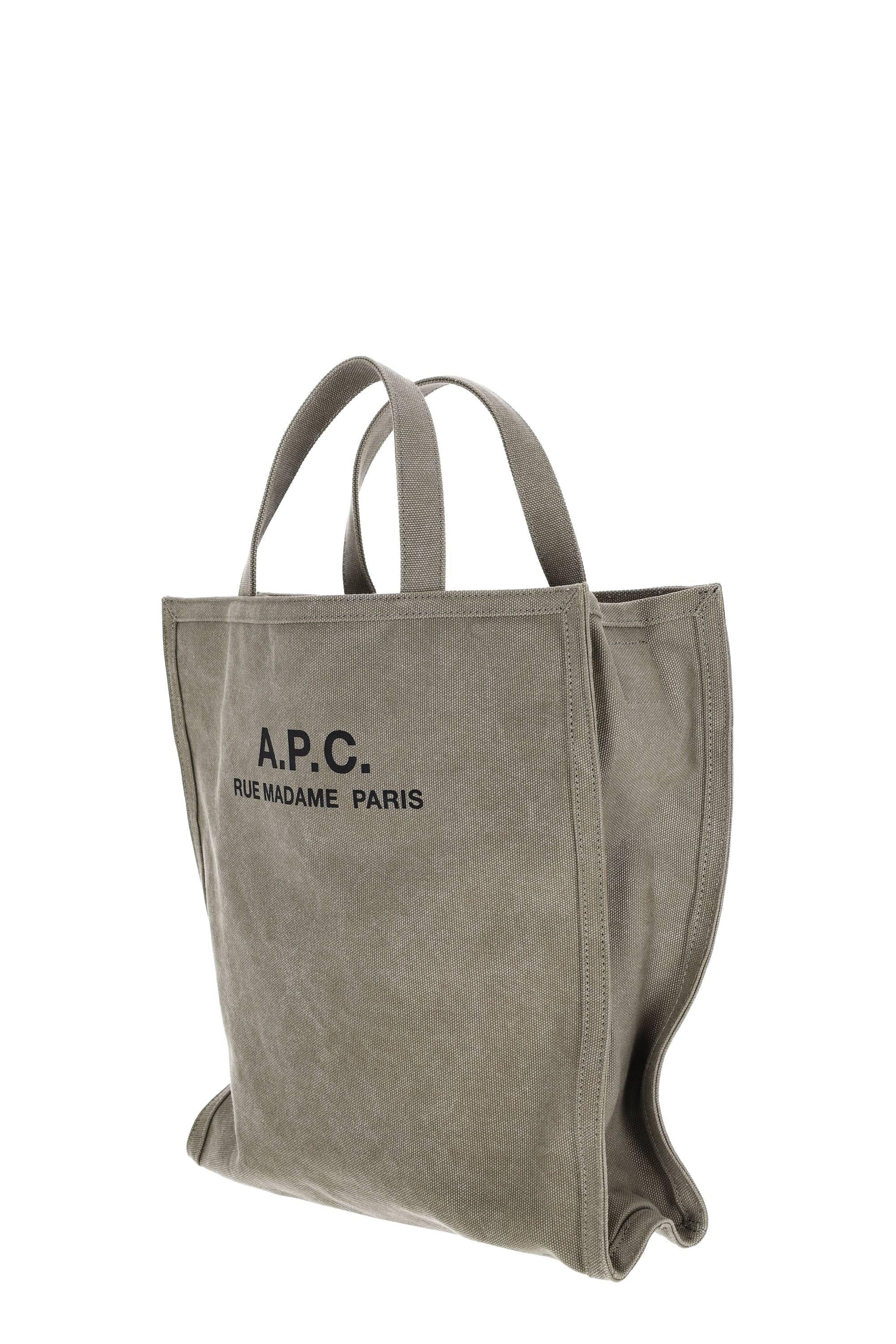 Tote bag in cotone canvas CODBM H61318 KAKI A.P.C. 