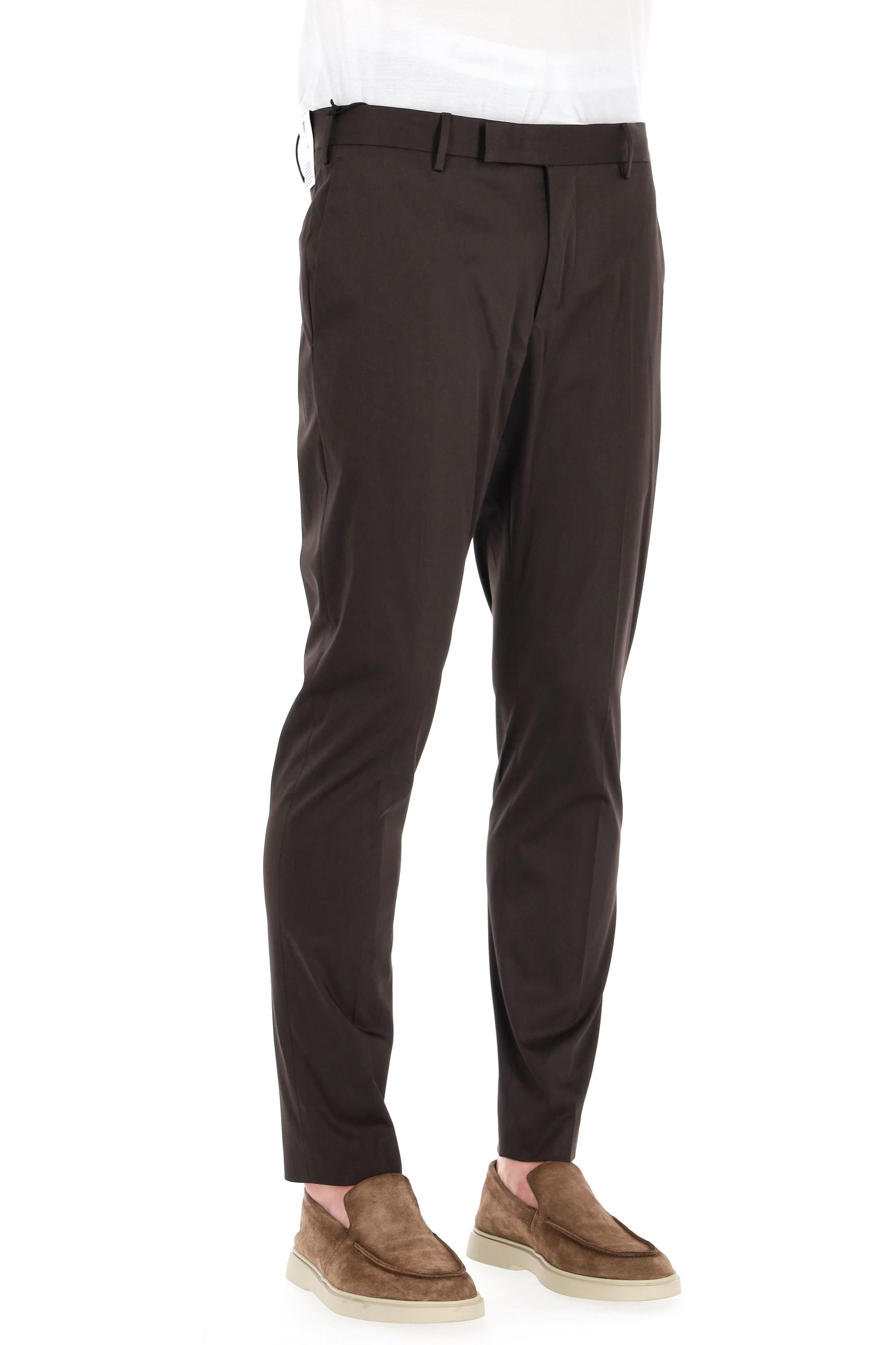 Pantalone in rasatello di cotone mod. Dieci ASX0Z00FWD NU68/3 0190 PT Torino 