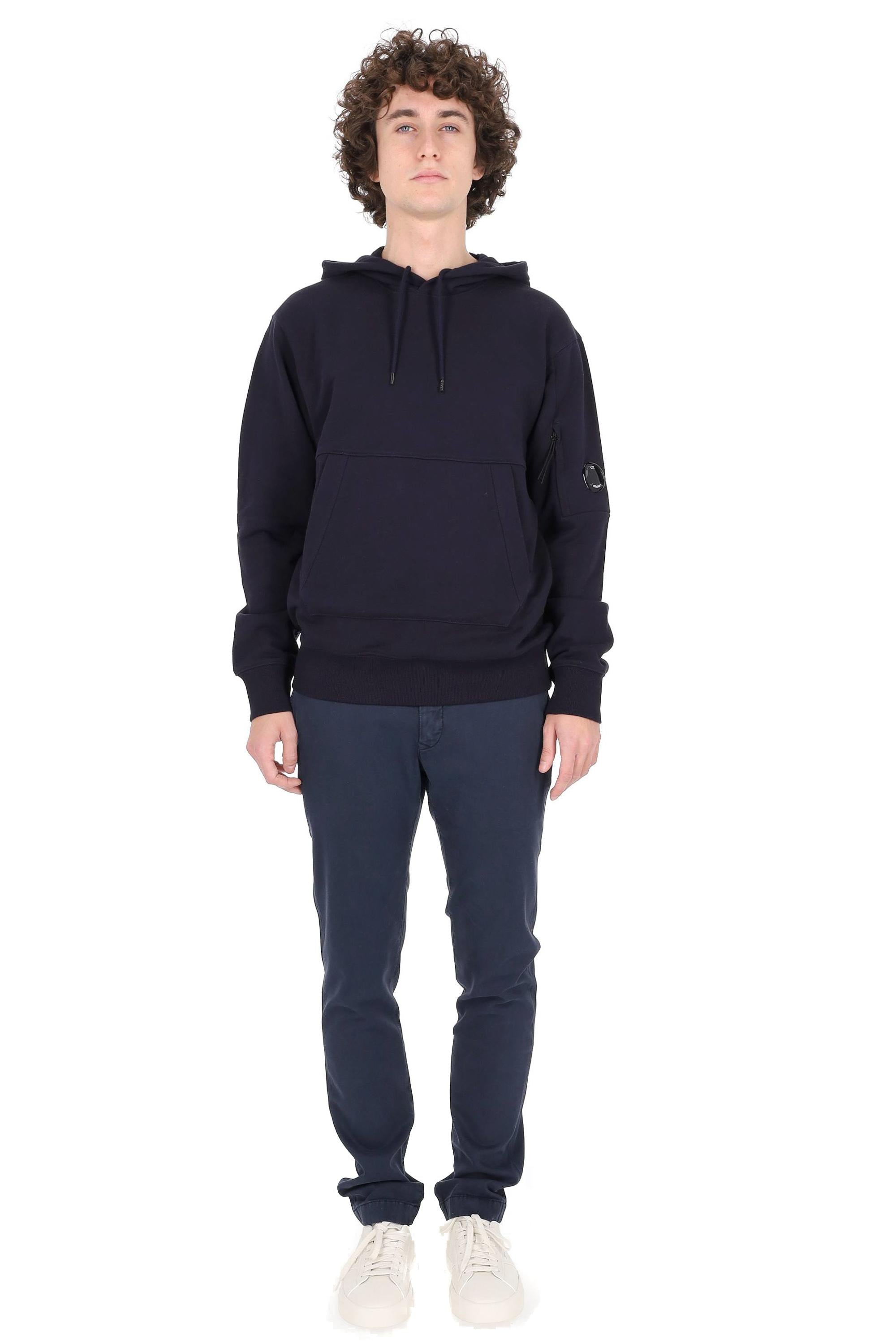 CP Company Felpa con cappuccio in cotone diagonale RCCMSS714A-005086W 888 