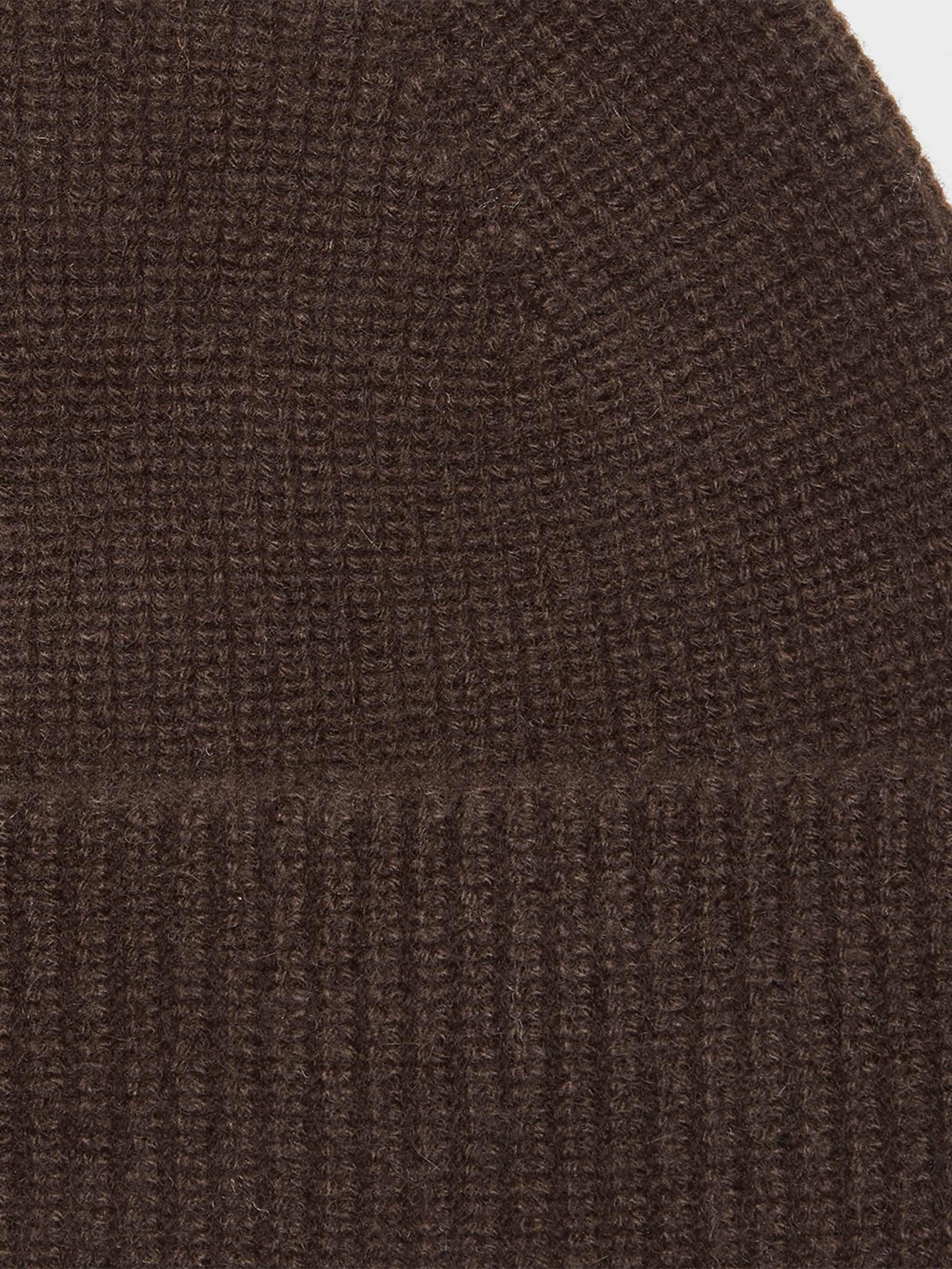 Zegna Cuffia in cashmere a costine RUEAT01A8-BNI/3 M09 