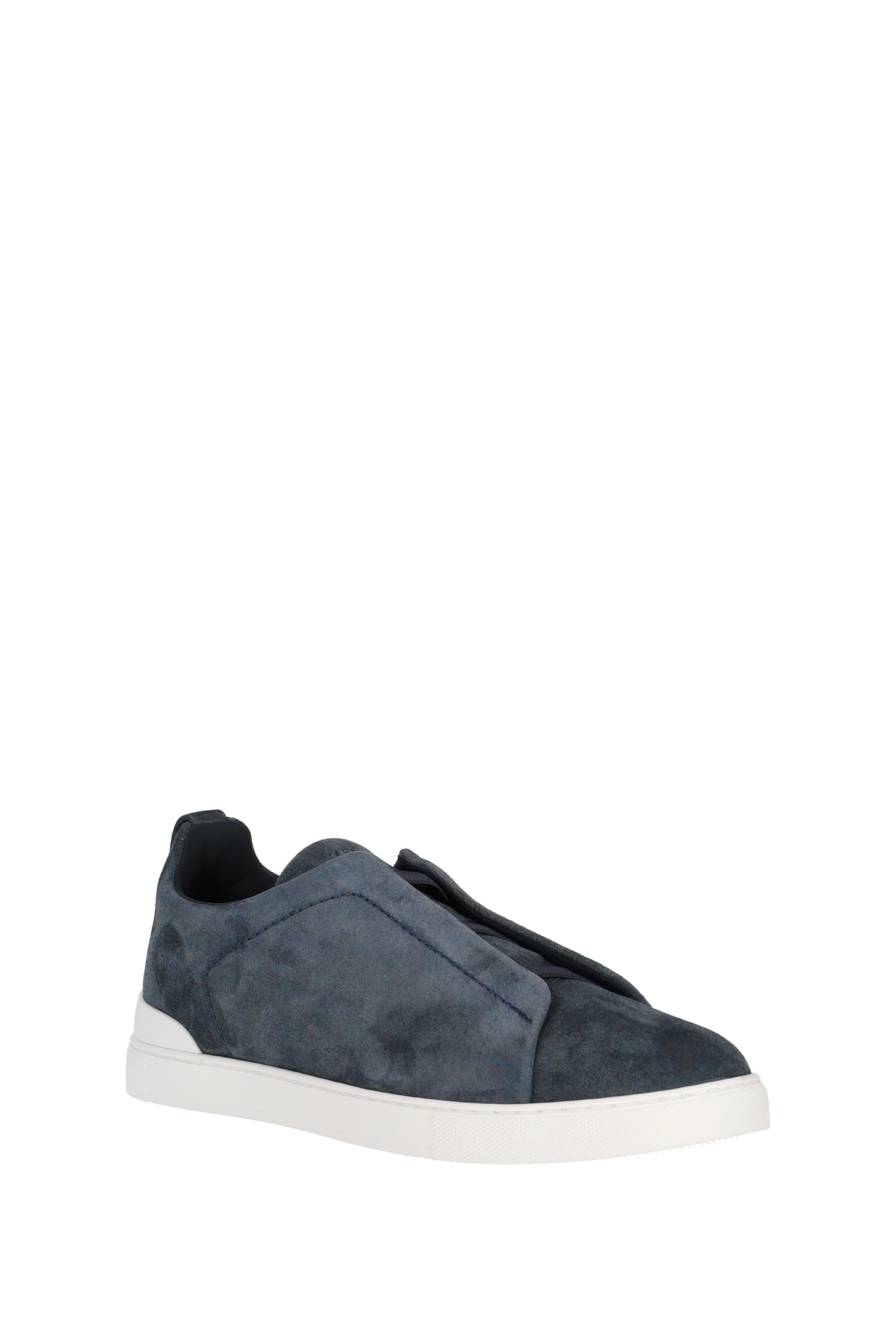 Zegna Sneakers Triple Stitch in camoscio RLHSOY S4667Z FDE 