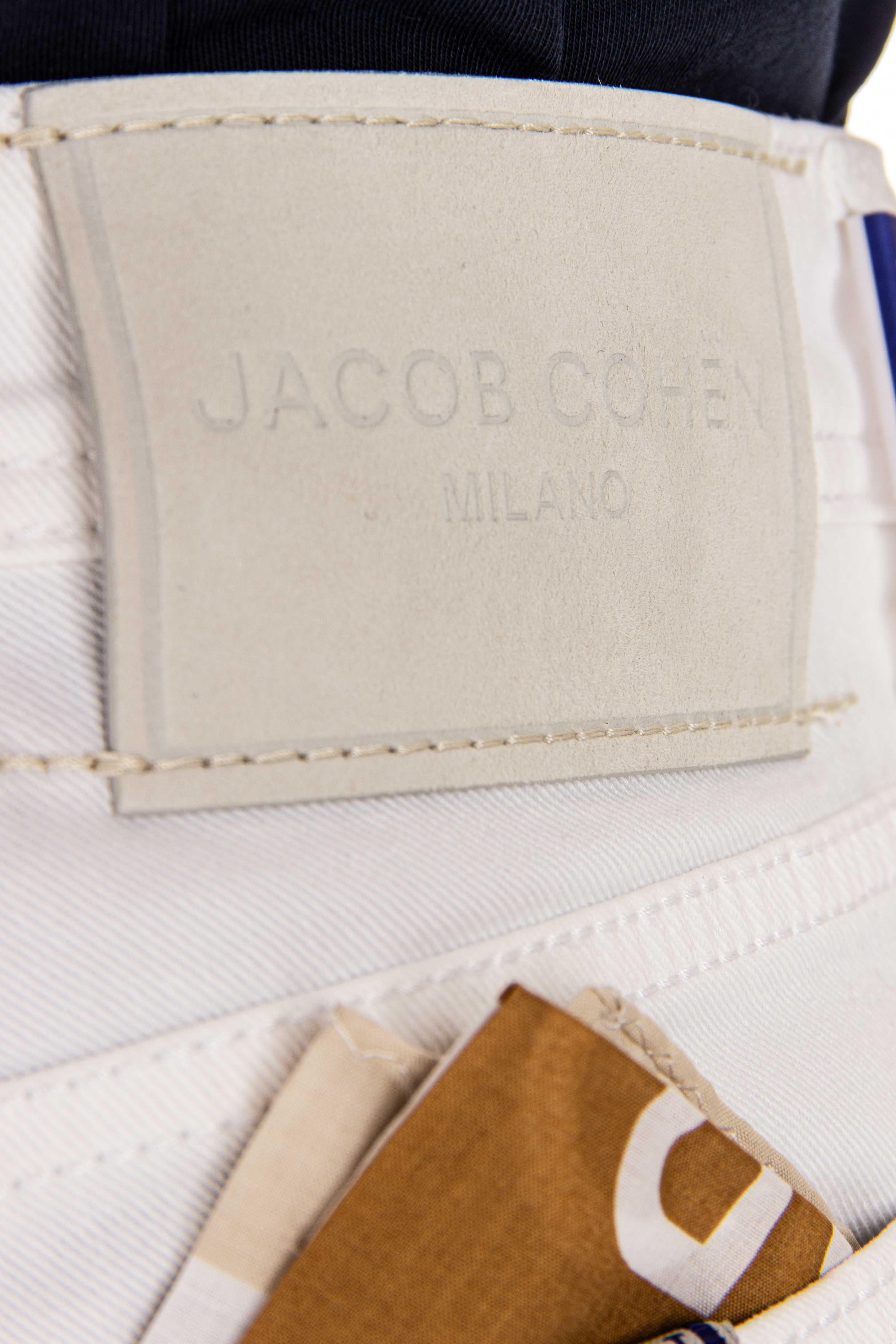 Jeans bianco in bull di cotone Bard fit E04-30S-3848-BARD 750D Jacob Cohen 
