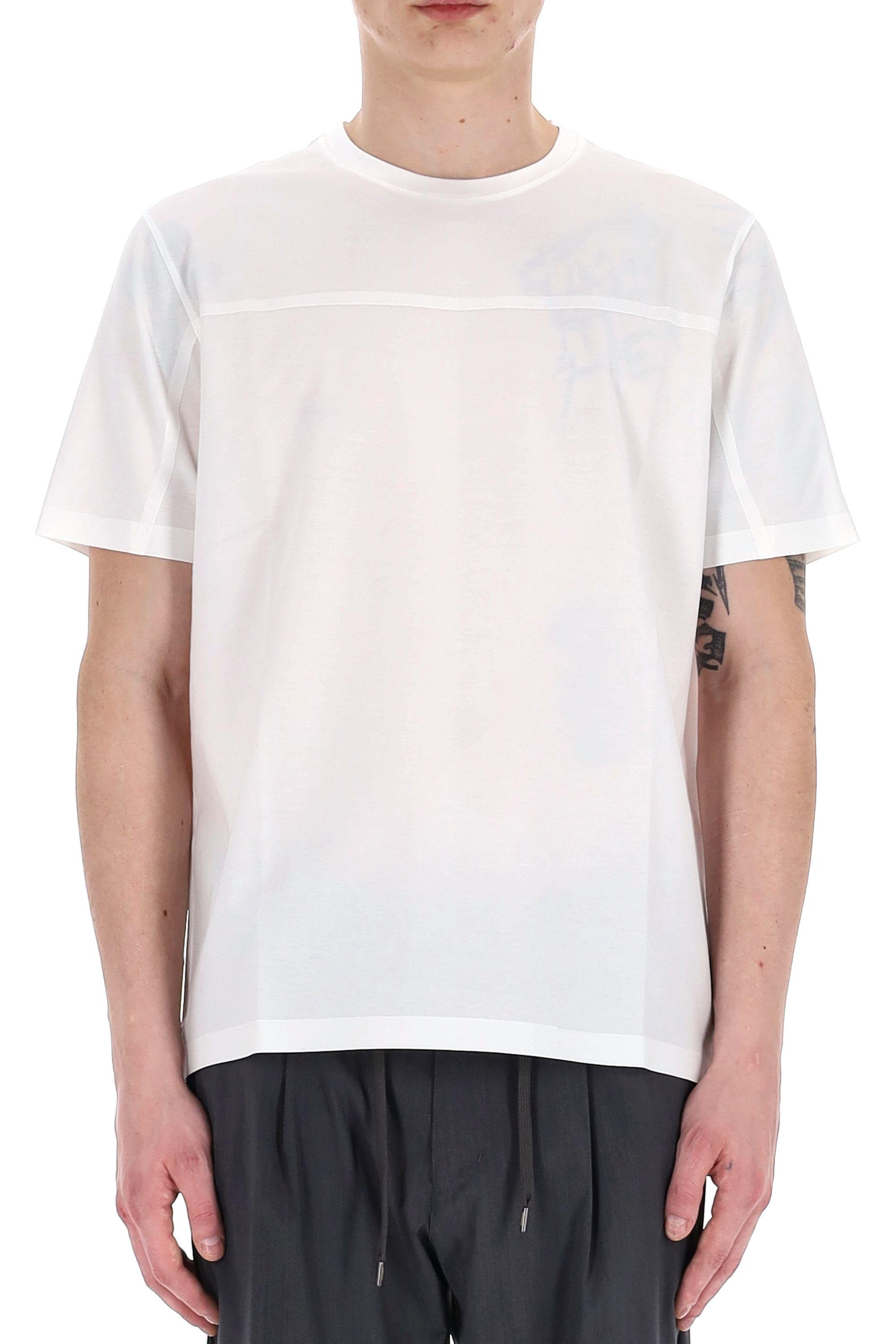 Herno T-shirt in cotone con termo nastrature JG000237U 1000 