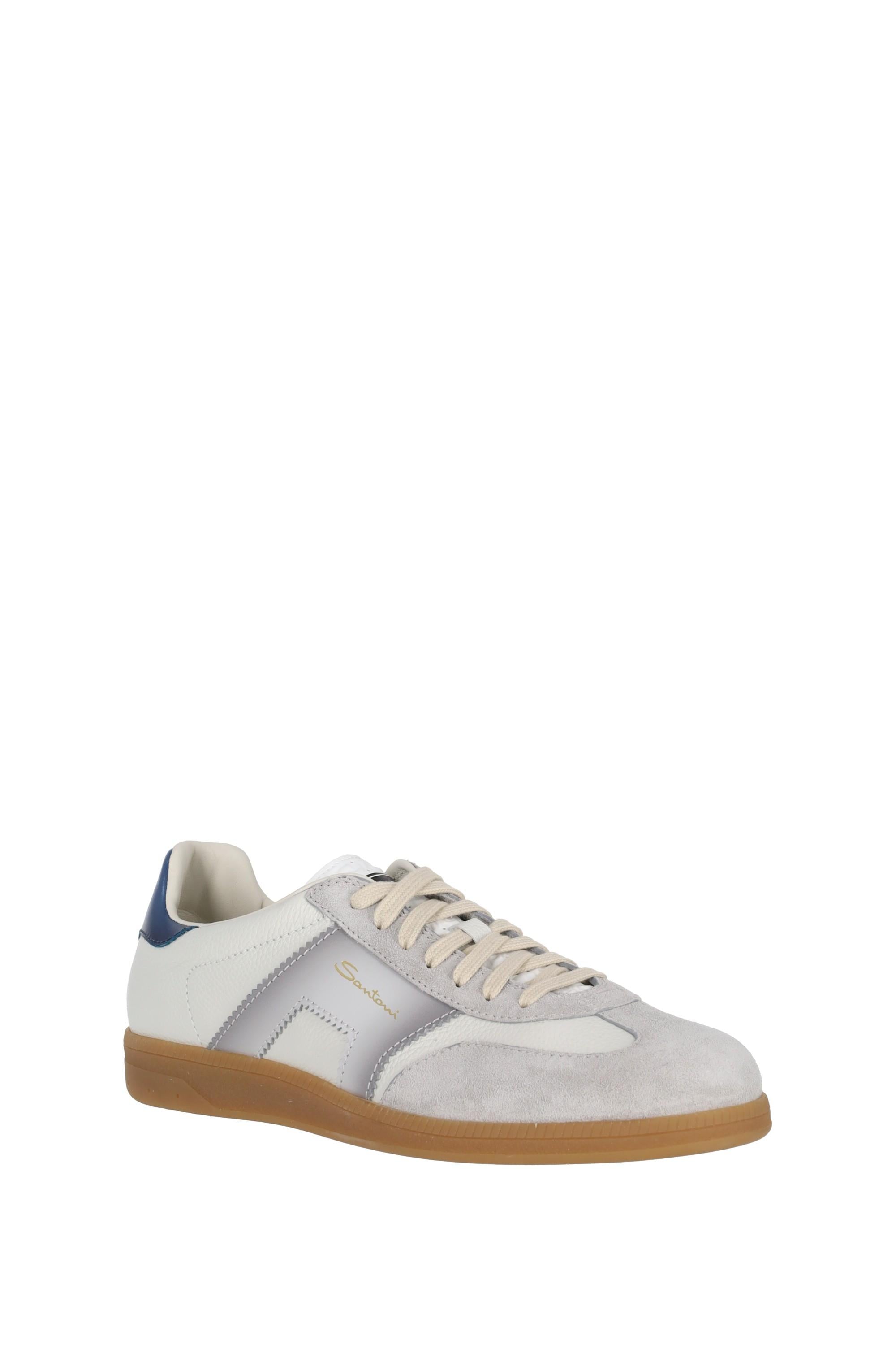 Santoni Sneaker in pelle e camoscio mod. Olympic MBPL21965FARCNOC/2 I32 