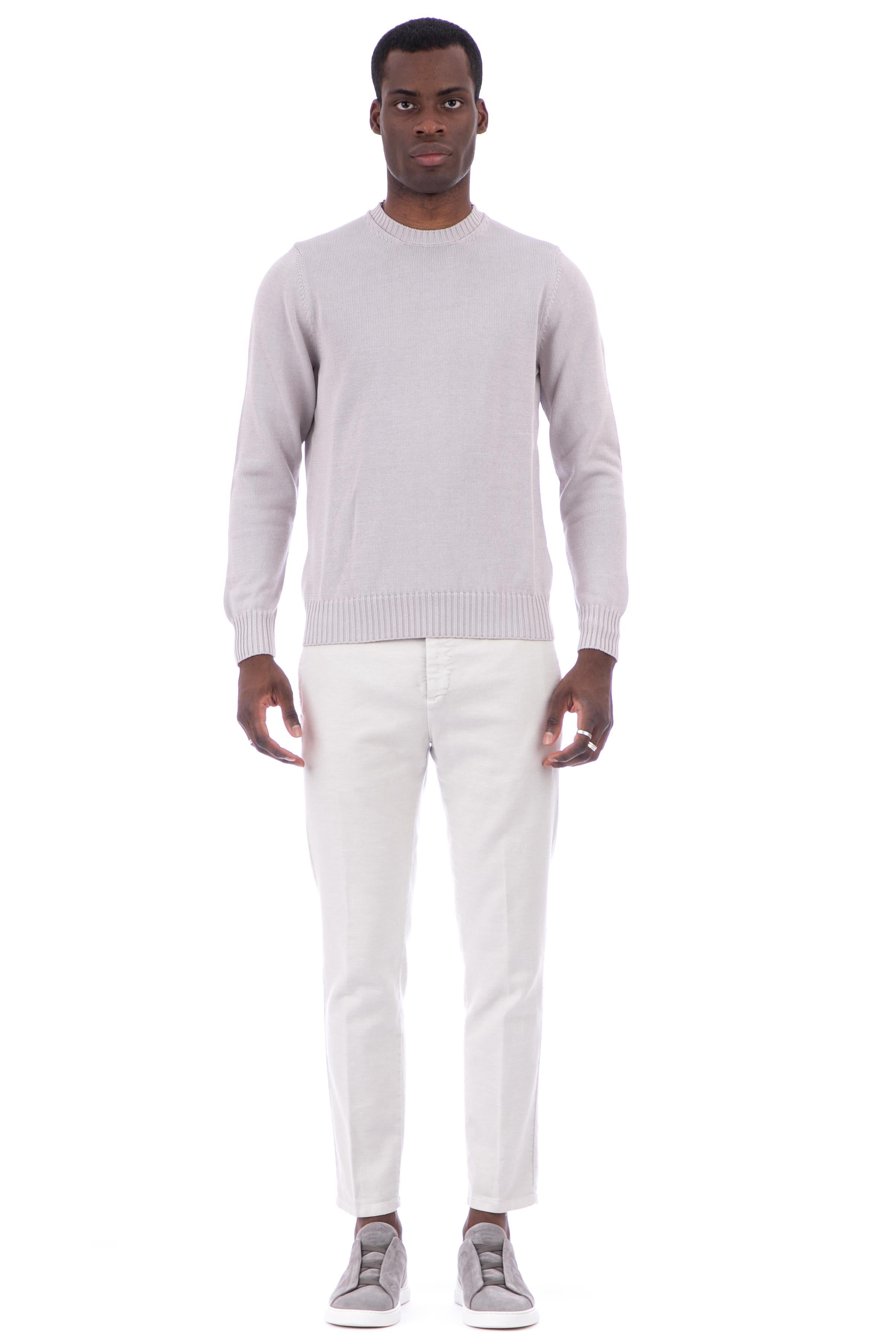 Maglia girocollo in cotone finezza 5 D8Z103 605 Drumohr 