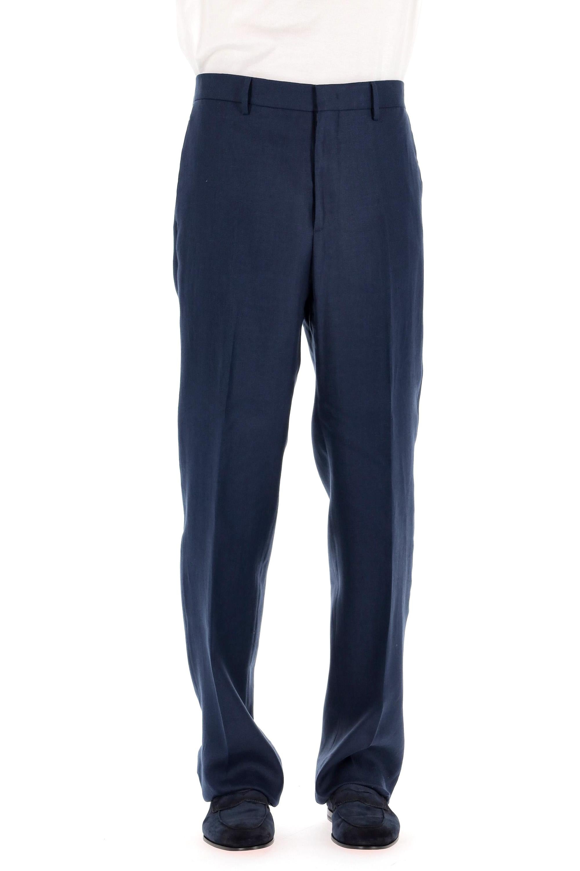 Pantalone in puro lino over fit P-NAT04-340021-25E107 EB813 Tagliatore 