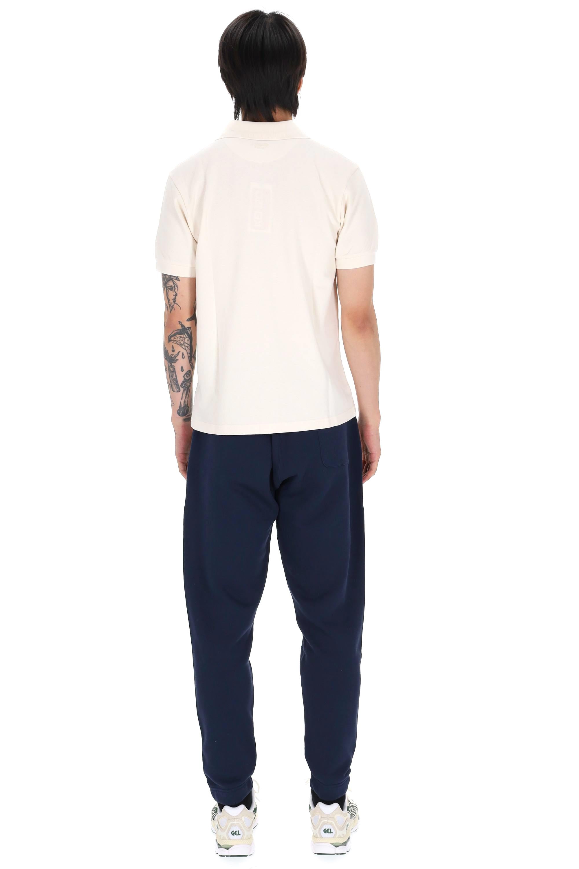 Kenzo Polo in piquet di cotone "boke flower" ricamato FF65PO1534PU 03 