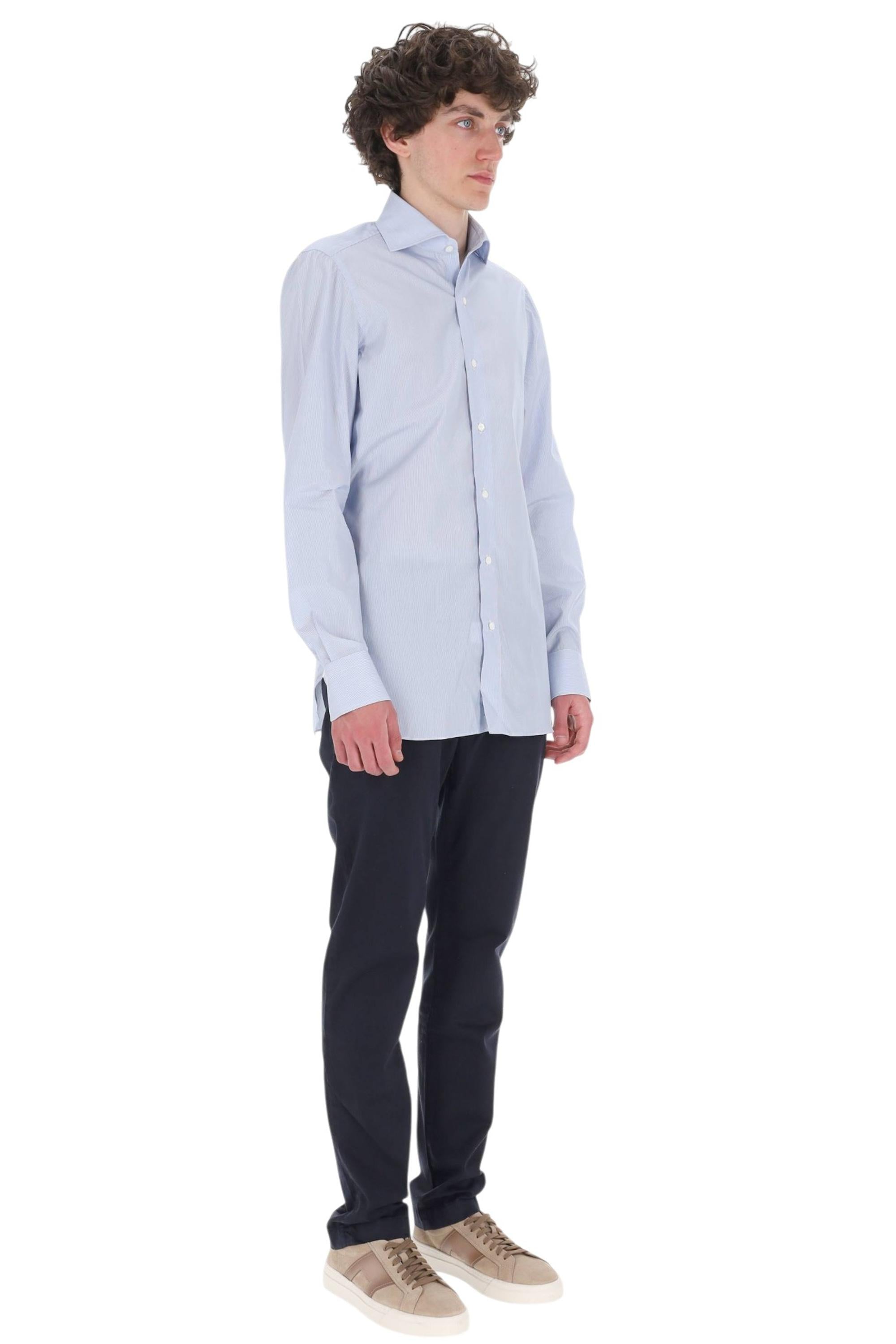 Finamore Camicia sartoriale rigata titolo 170/2 170/2N 141010 C0164Z 01 