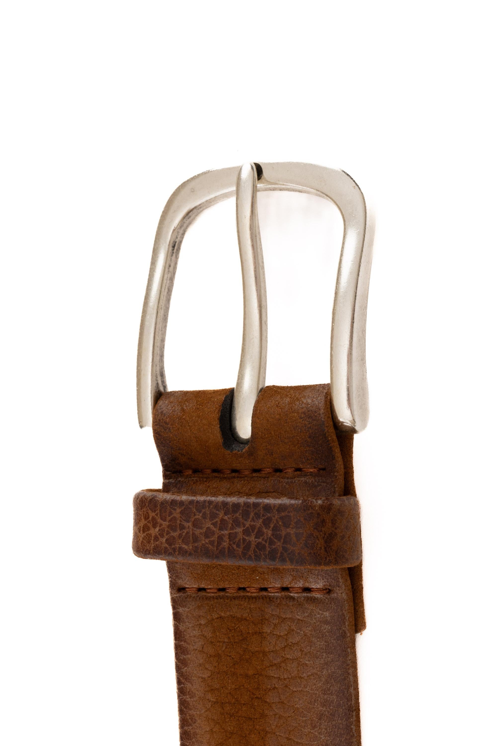 Orciani Cintura effetto brushed in pelle U08281_NBS/2 SELLA 