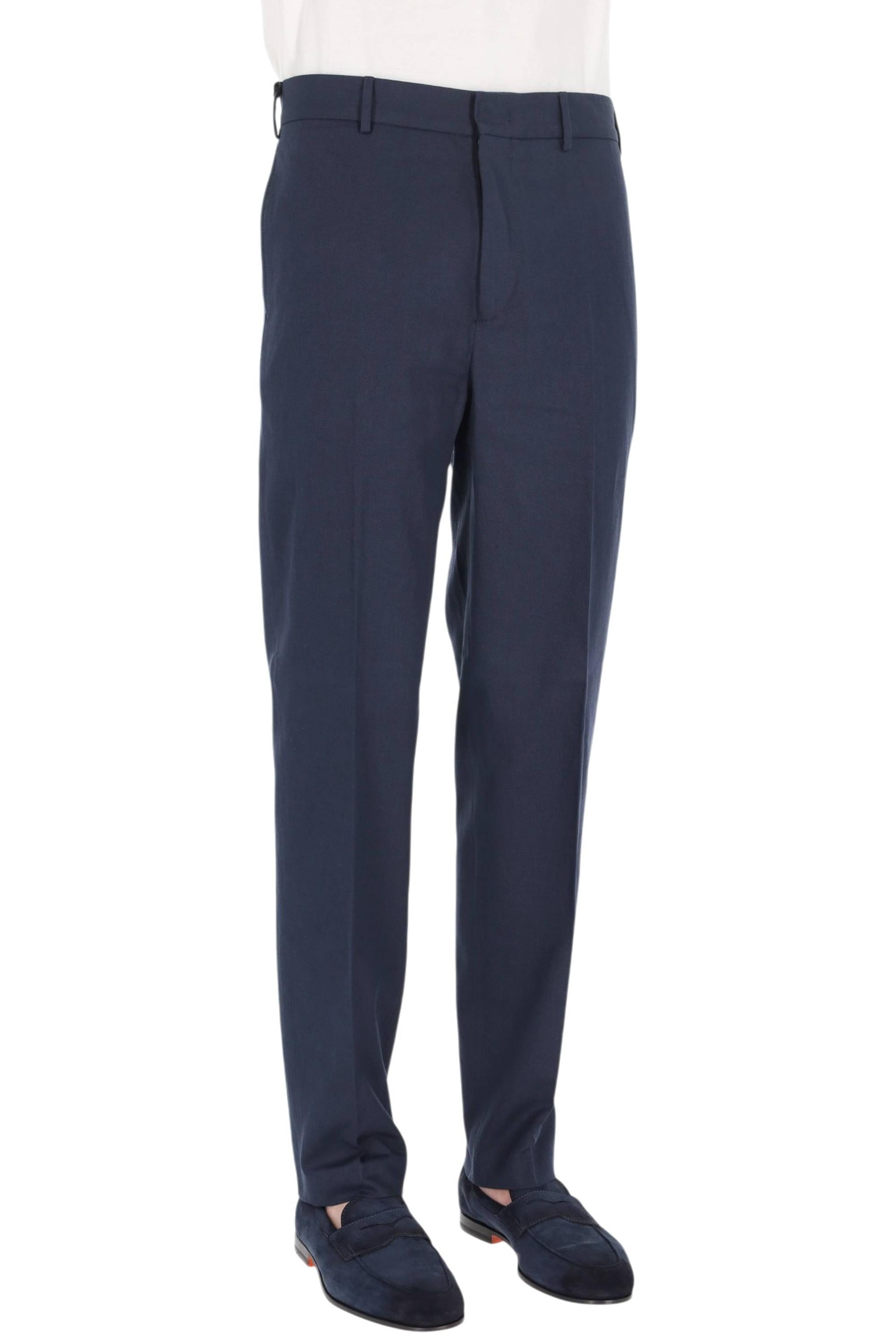 PT Torino Pantalone in bull di cotone-lino Master fit COASDSZ00REW PM31-2 0360 